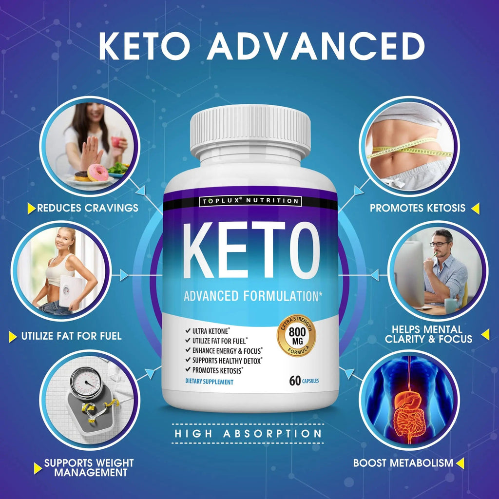 Toplux Keto Pills Ketosis Diet - Natural Ketosis Using Ketone & Ketogenic Diet, Support Toplux Au supplements