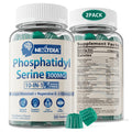 Phosphatidylserine - Nootropic Brian Supplement, Focus & Energy Gummies+ Bacopa Monnieri, Omega 3, Huperzine A, Methyl B12 & B6 for Seniors, Gamers, Workers, Non-GMO, Caffeine-Free, Sugar Free, 2 Pack Nextdia Au supplements