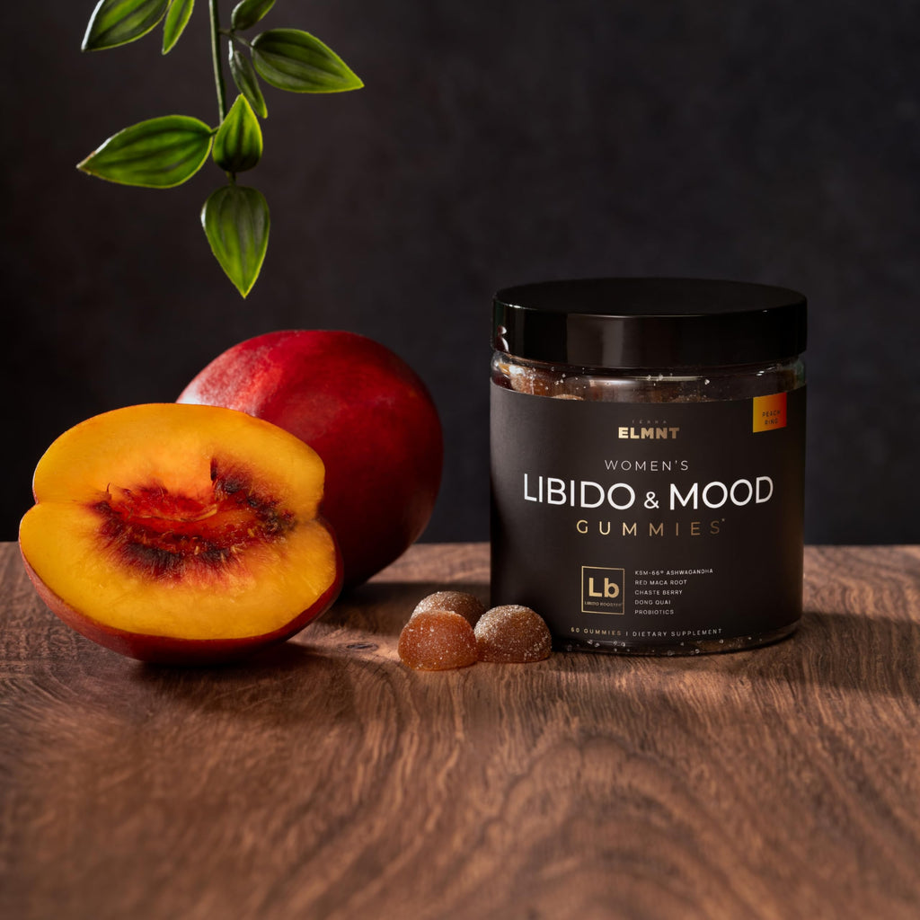 4,050mg Libido Booster for Women KSM-66 Ashwagandha Gummies w. 30x Strength Red Maca Root - Strongest Female Libido Mood Booster + Hormone Balance