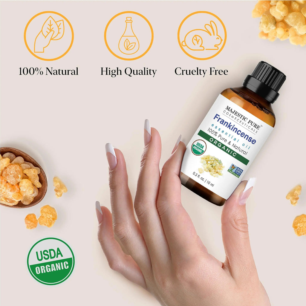 Majestic Pure USDA Organic Frankincense 0.33 fl oz MAJESTIC PURE Au supplements