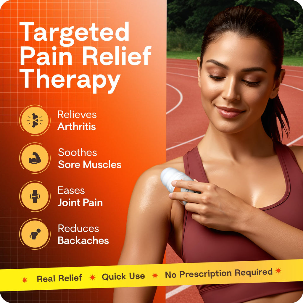 Rugged Fit Max-Strength Pain Relief Roll-On Gel – Cold & Hot Therapy with Menthol 2% + Methyl Salicylate 10% – Fast-Absorbing, Non-Greasy for Back, Arthritis, Muscle & Joint Pain – 3.38 fl oz Rugged Fit Au supplements
