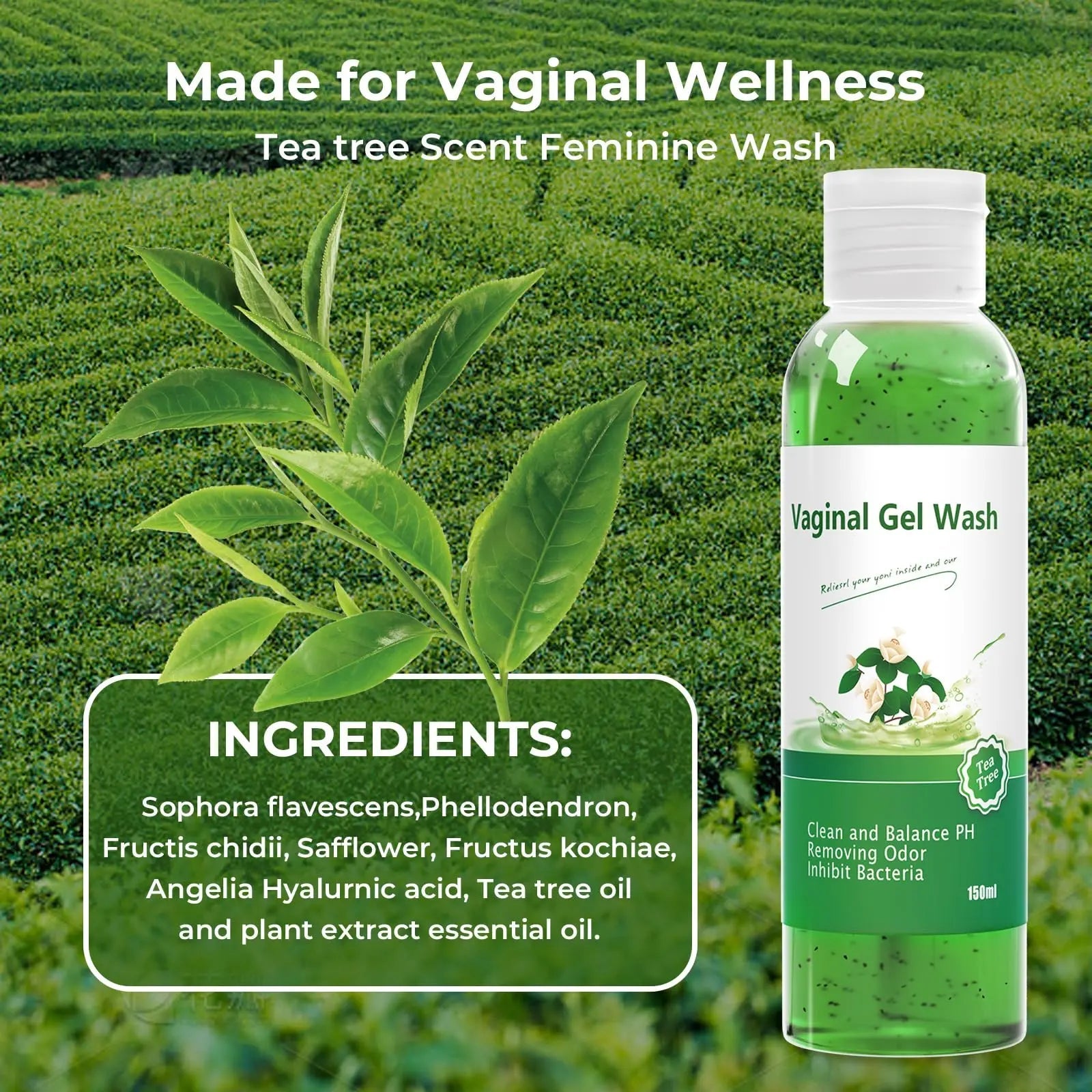 Feminine Wash & Yoni Oil & Yoni Soap Tea Tree Set for Women, Yoni Wash for Vaginal Ph Balance Remove BASSI Au supplements