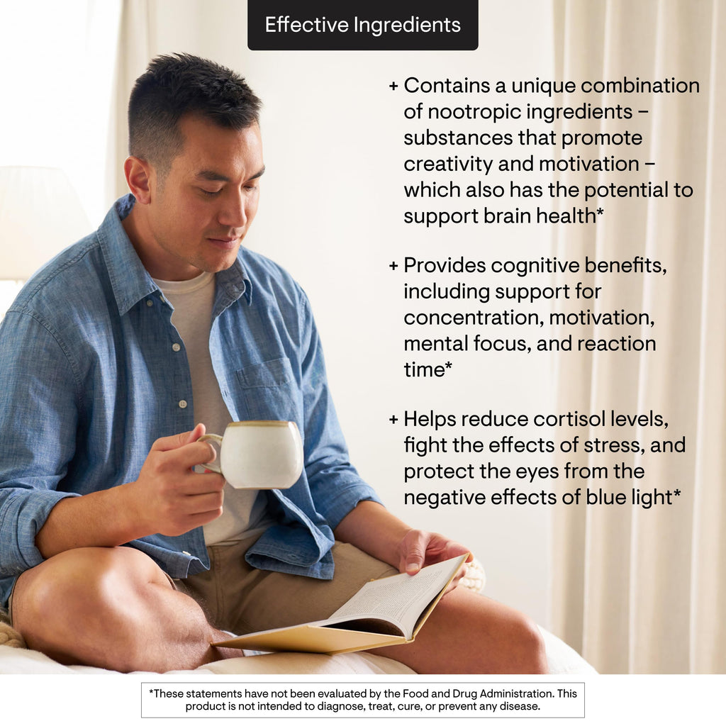 THORNE - Memoractiv - Nootropic Brain Supplement for Focus, Creativity, and Concentration - Ashwagandha, Ginkgo, Lutemax, Bacopa, Pterostilbene - Gluten-Free, Dairy-Free* - 60 Capsules - 30 Servings THORNE Au supplements