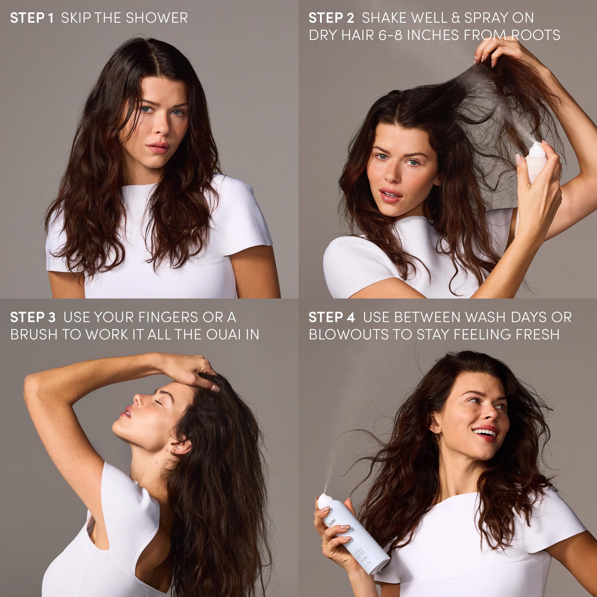 OUAI Super Dry Shampoo - Volumizing Dry Shampoo - Absorbs Oil, Dirt & Sweat - Blends Seamlessly into Hair with Zero Residue & Enriched with a Long-Lasting Scent - Cape Town (4.5 oz) OUAI Au supplements