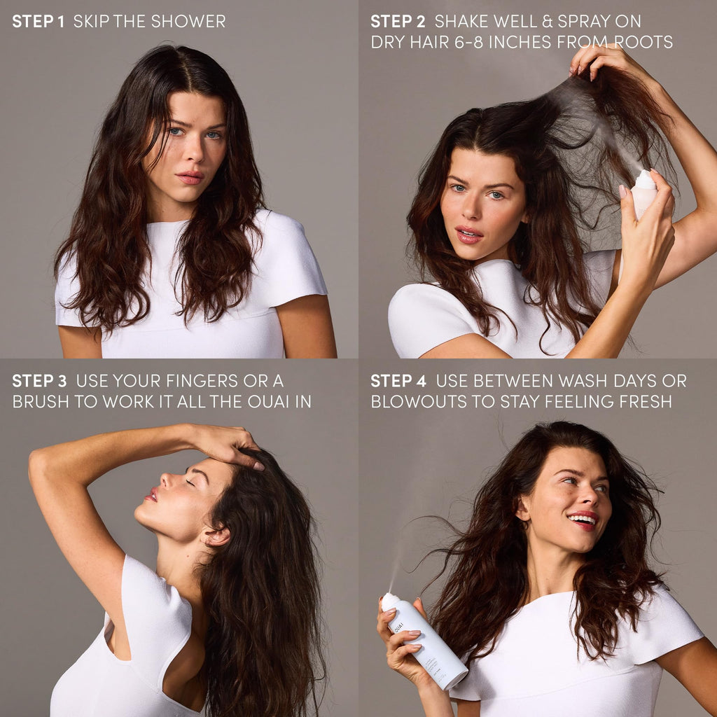 OUAI Super Travel Size Dry Shampoo - Volumizing Dry Shampoo - Absorbs Oil, Dirt & Sweat - Blends Seamlessly into Hair with Zero Residue & Enriched with a Long-Lasting Scent - Cape Town (2 oz) OUAI Au supplements