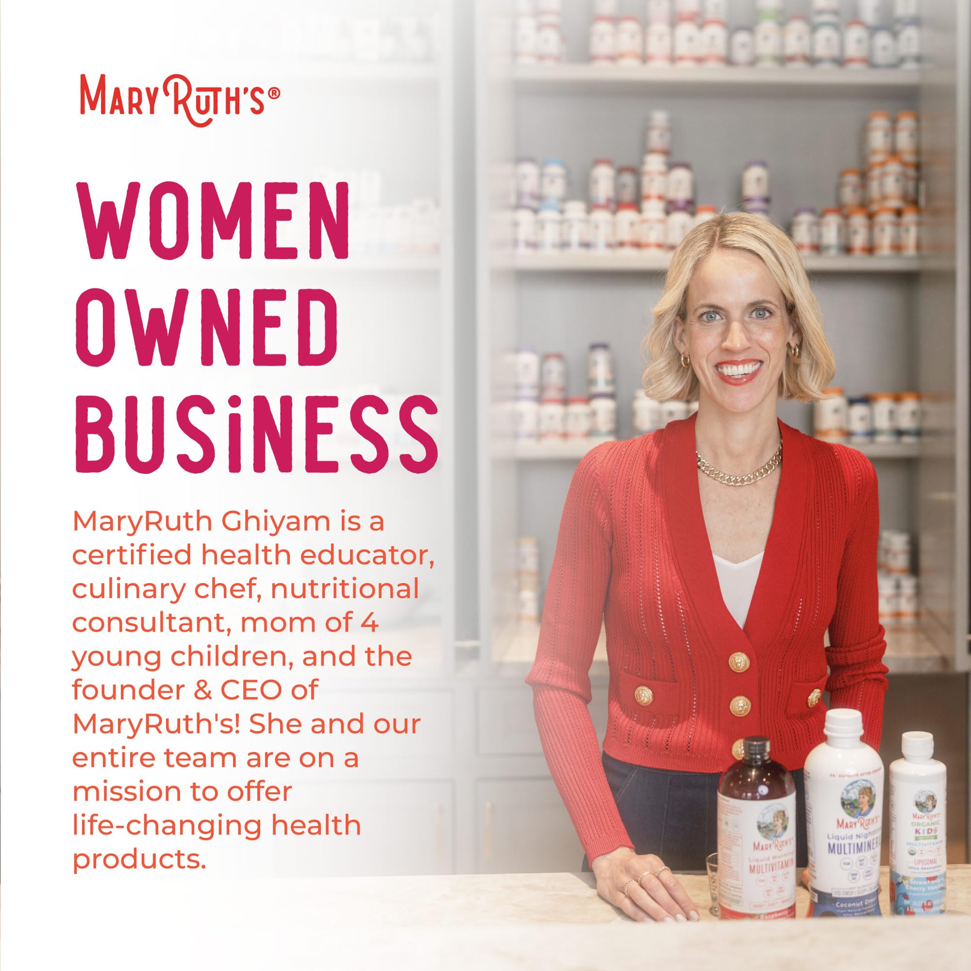 MARYRUTH'S 3-in-1 Daily Health Probiotics for Women | Hormone Support & Gut Health Supplement for Women | Women’s Probiotic