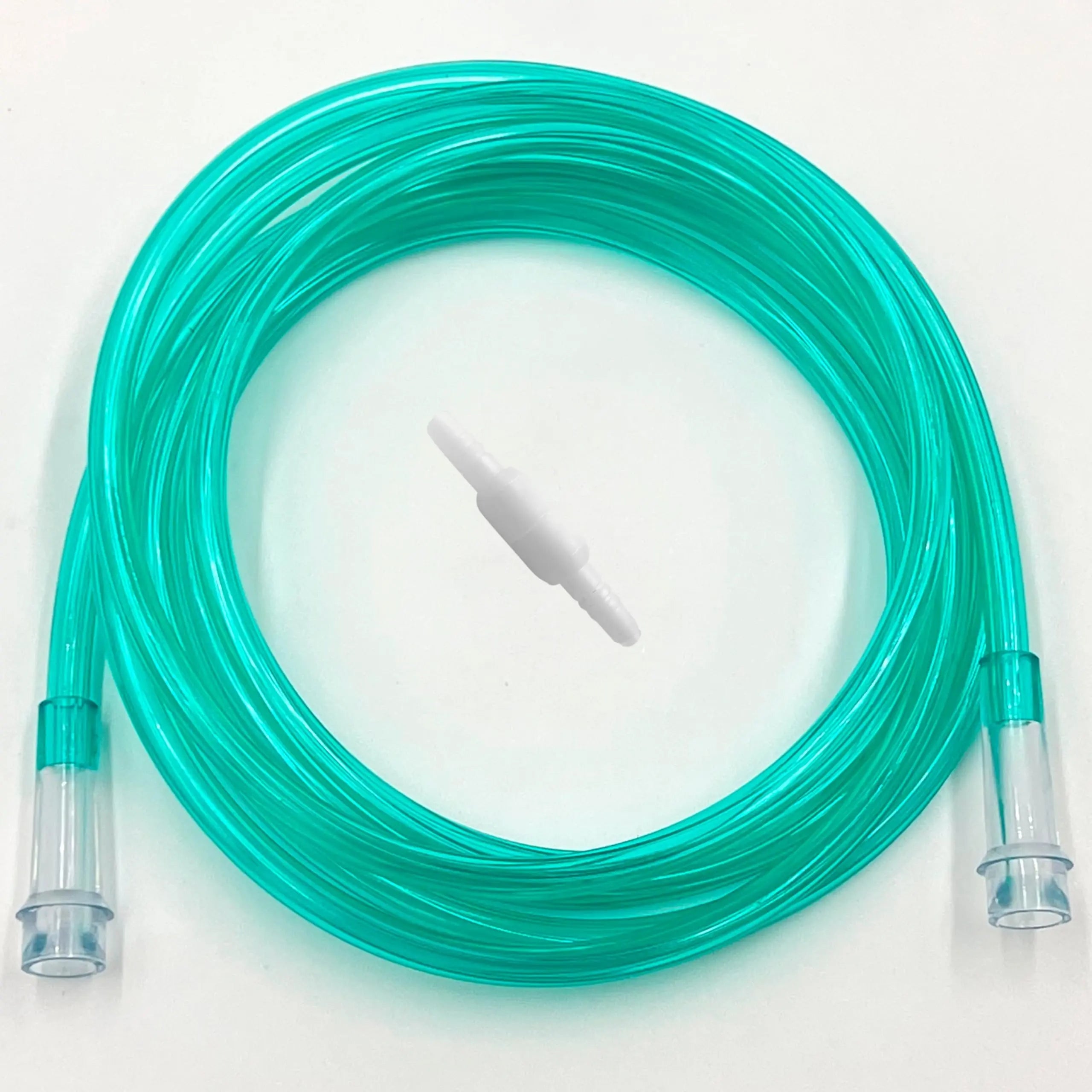 5pk 7Ft Green Oxygen Supply Tubing with Swivel Connectors ResOne Au supplements