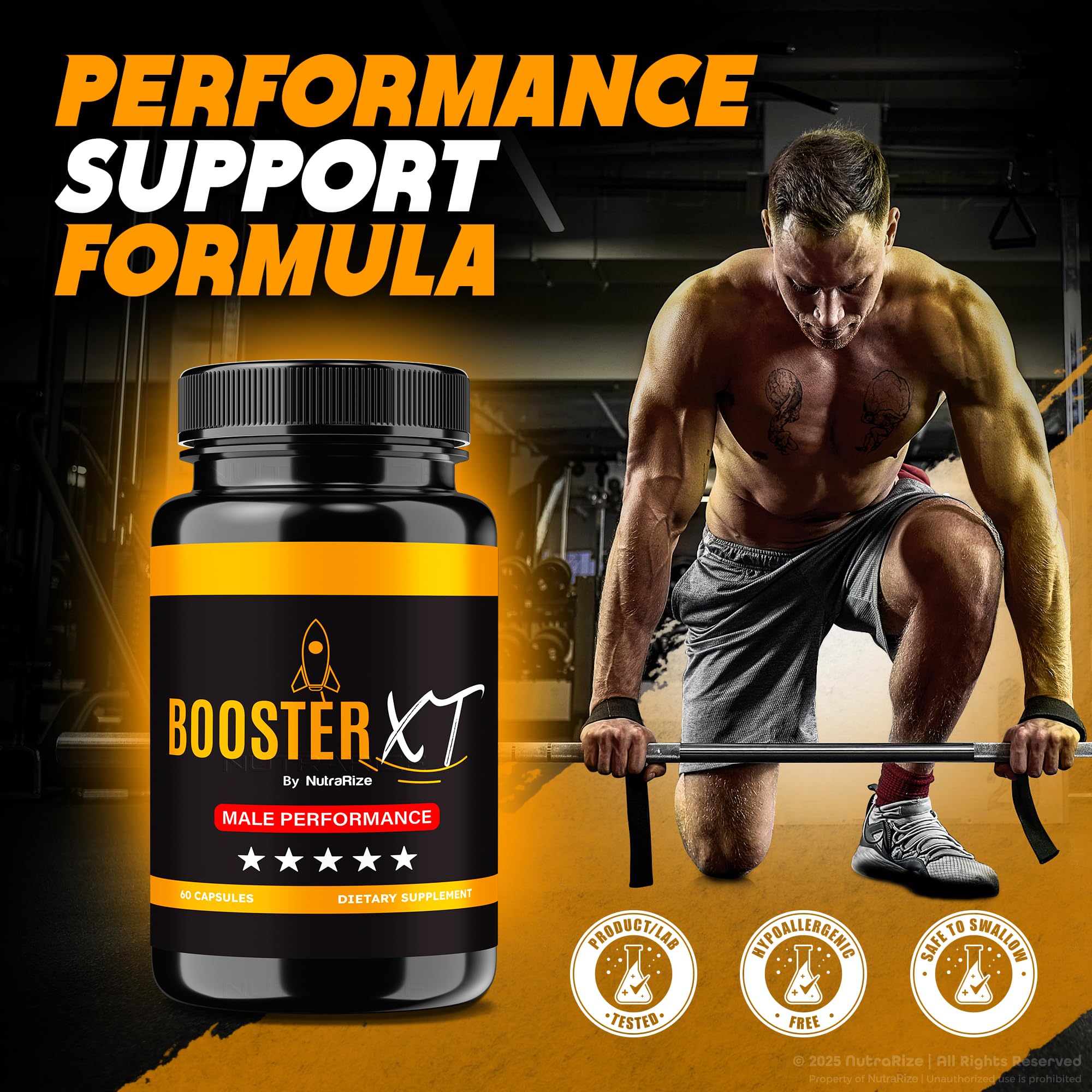 NutraRize Booster XT for Men, Male Enhancing Capsules, Premium Formula to Support Daily Energy & Peak Performance, Multivitamin Pills for Overall Health, BoosterXT Reviews (60 Capsules) NutraRize Au supplements