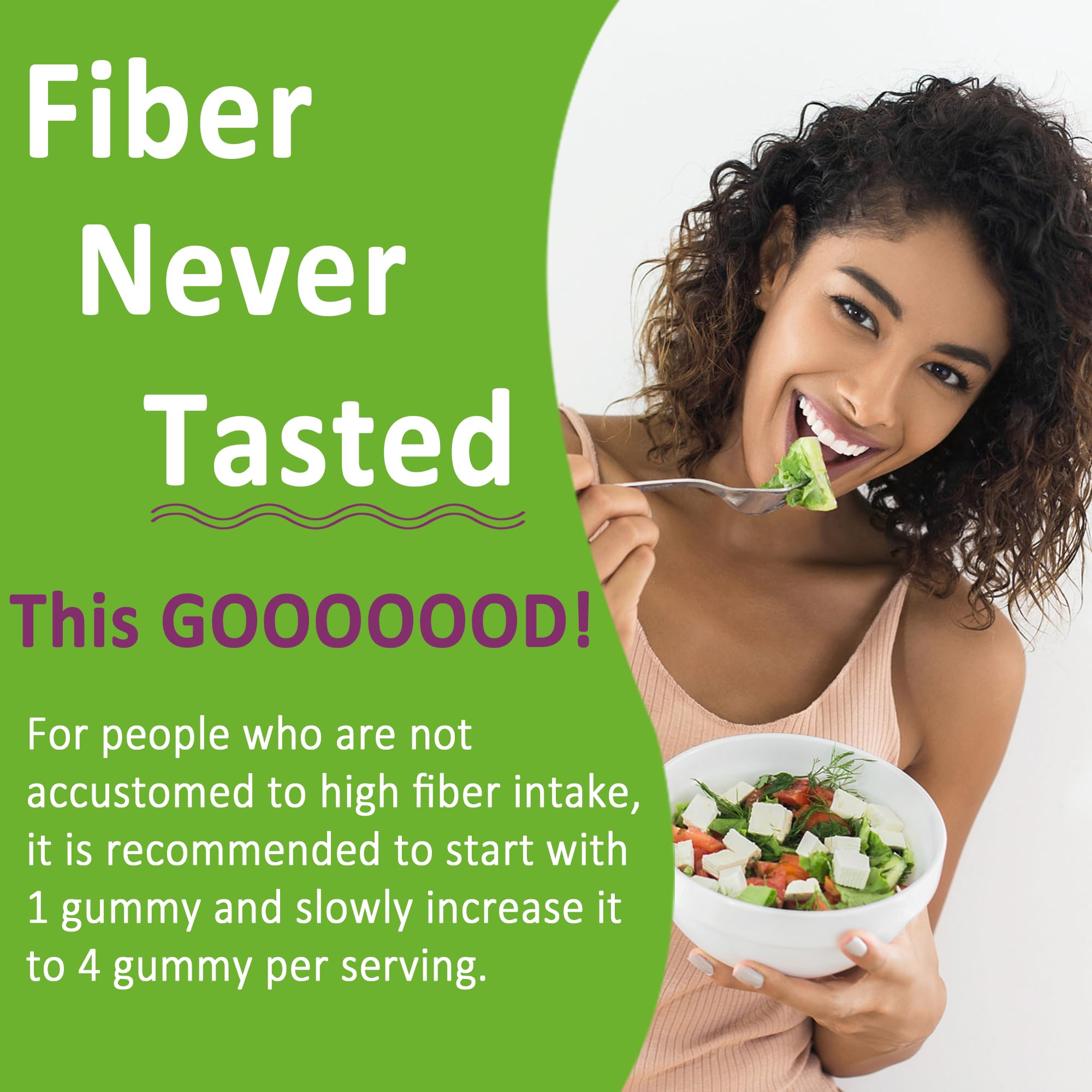 Fiber Gummies for Adults, Sugar Free 10g Prebiotic Fiber Supplement with Digestive Enzymes, Probiotics & 100mg Betaine for Digestive & Gut Health