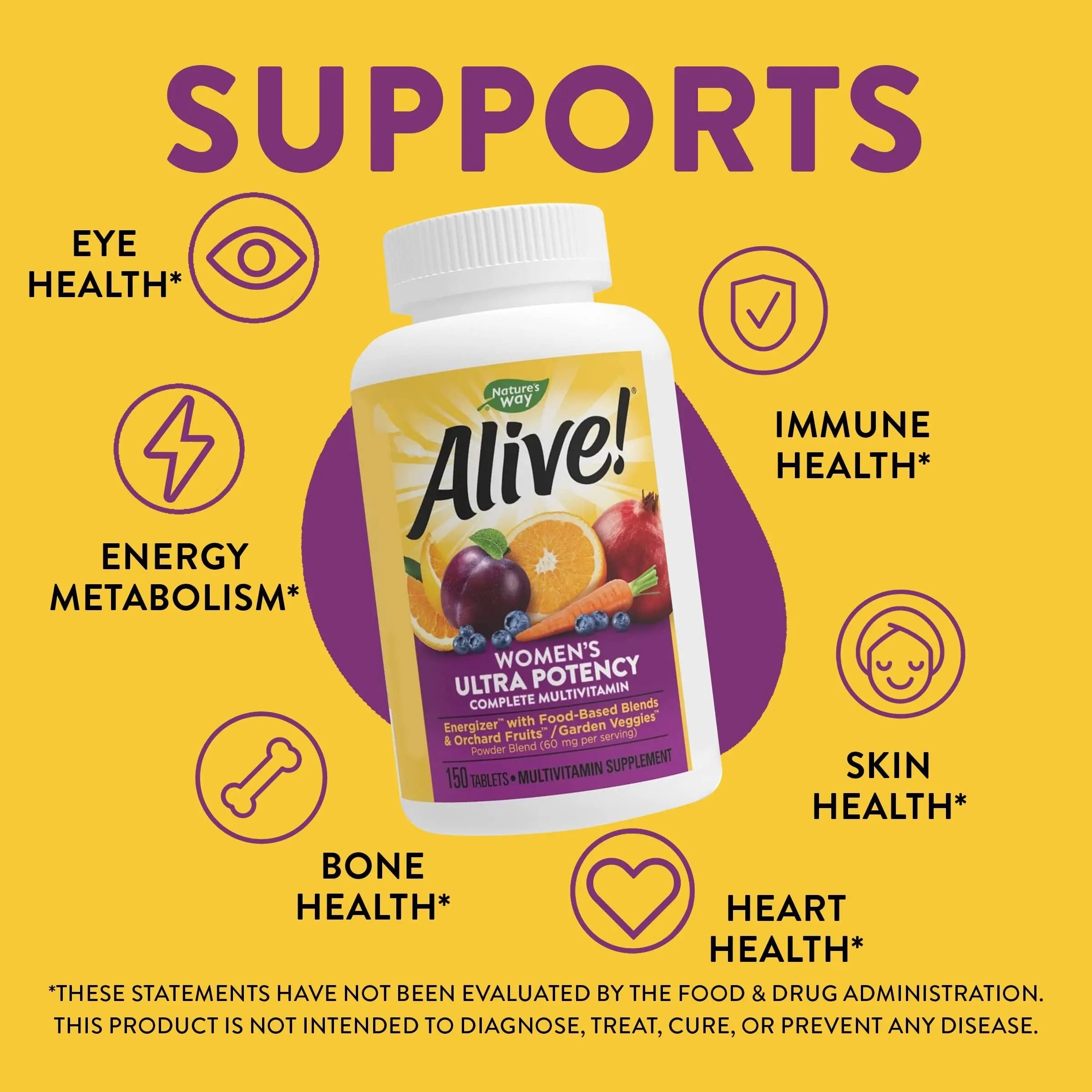 Nature's Way Alive! Women's Daily Ultra Multivitamin, High Potency Formula Nature's Way Au supplements