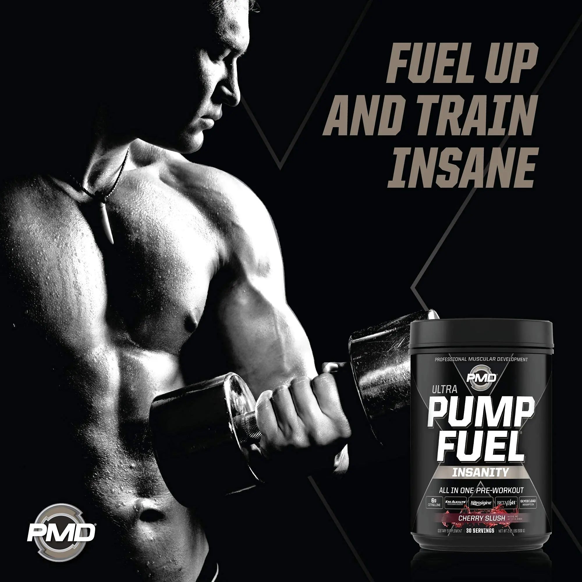 PMD Sports Ultra Pump Fuel Insanity - Pre Workout – Cherry Slush (30 Servings) PMD Au supplements