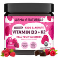 Llama Naturals Vitamin D3, Vegan, Organic Immune Support Supplement, Vitamin D Gummies for Adults and Kids, Real Fruit Gummy Vitamins, Promotes Bone Health