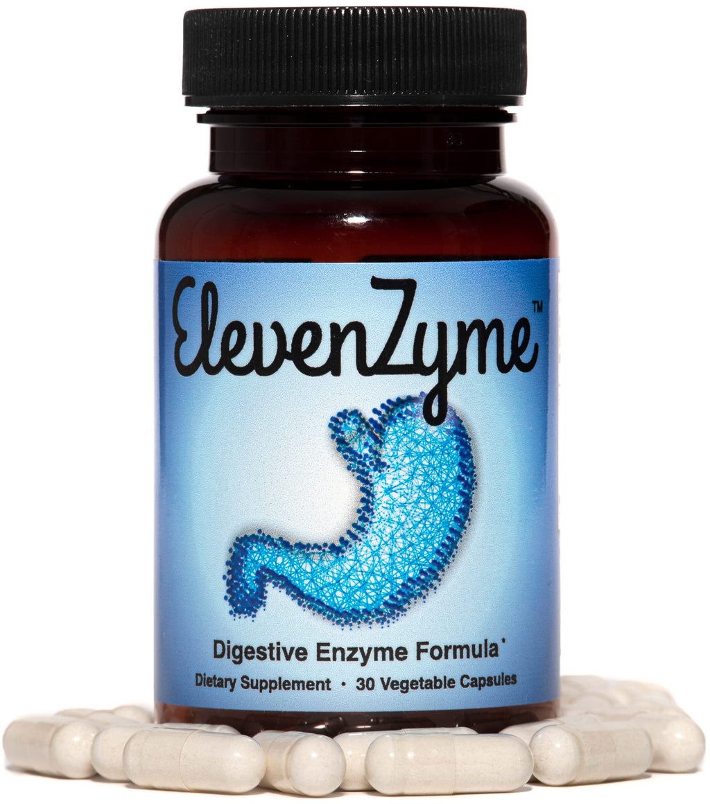 ElevenZyme - Natural Digestive Enzyme Supplement - Non-GMO, Vegan