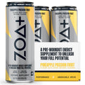 ZOA+ Pre-Workout Sugar-Free Energy Drink, Pineapple Passionfruit - Zero Sugar ZOA Au supplements