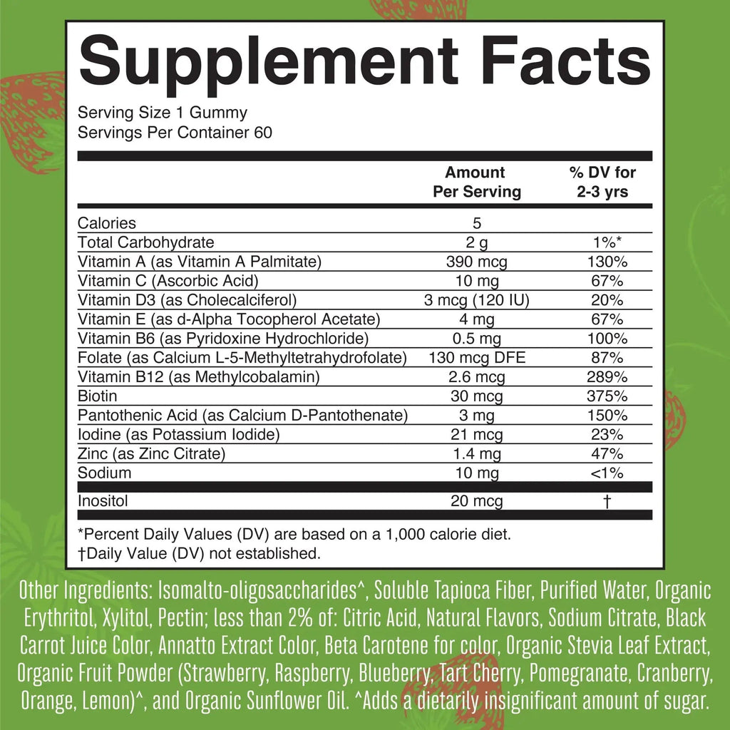MaryRuth Organics Sugar Free Vitamin Gummies for Kids Age 2 | 2 Month Supply Multivitamin with Vitamin C, D3, Zinc | 1 Gummy Per Day | Toddler Vitamins MaryRuth Organics Au supplements
