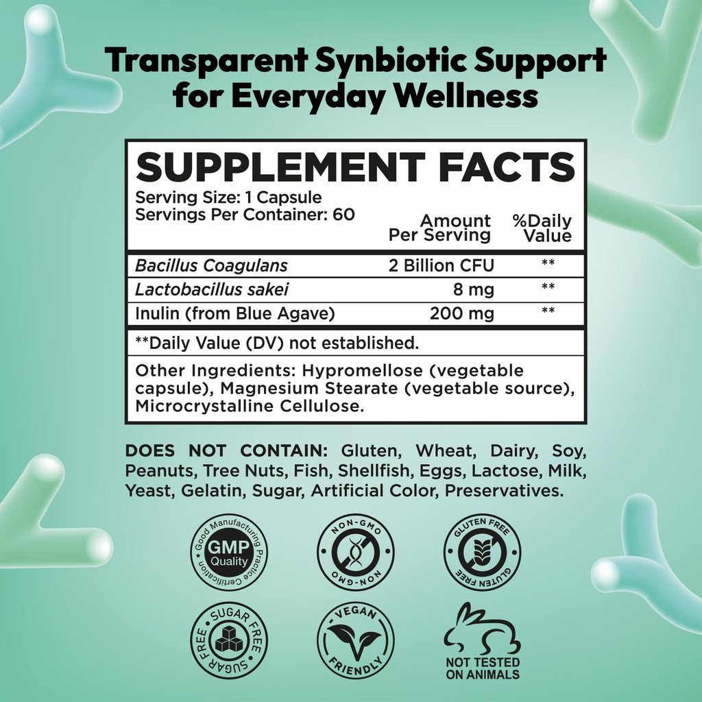 NutraPep Synbiotics Probiotic Prebiotic Postbiotic - Daily Gut Health Support with Pre Pro & Post Biotics for Men Women - Digestive & Immune Support Balance Synbiotic Supplement - Vegan Gluten Free NutraPep Au supplements