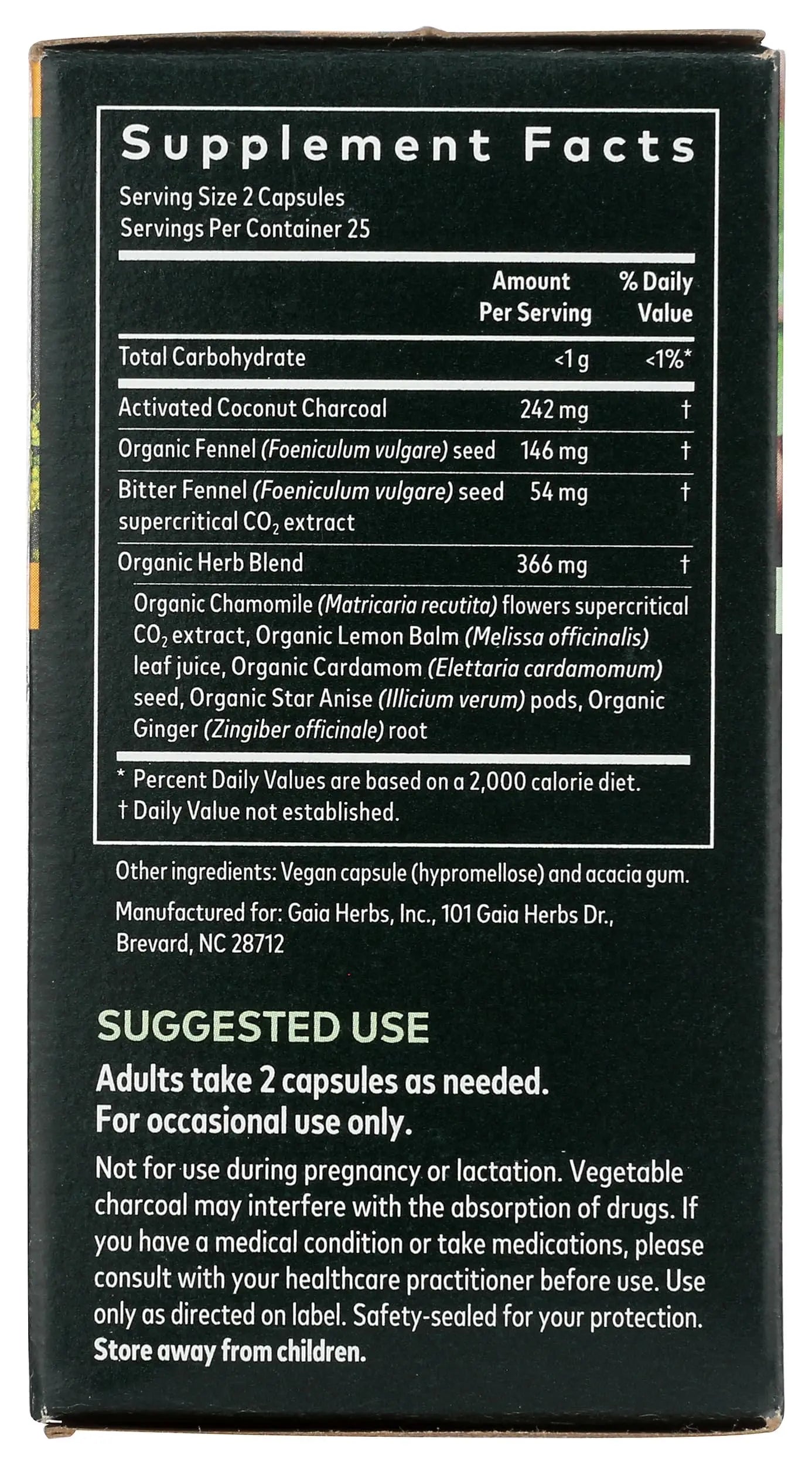 Gaia Herbs Gas & Bloating - Provides Relief from Occasional Gas and Bloating Gaia Herbs Au supplements