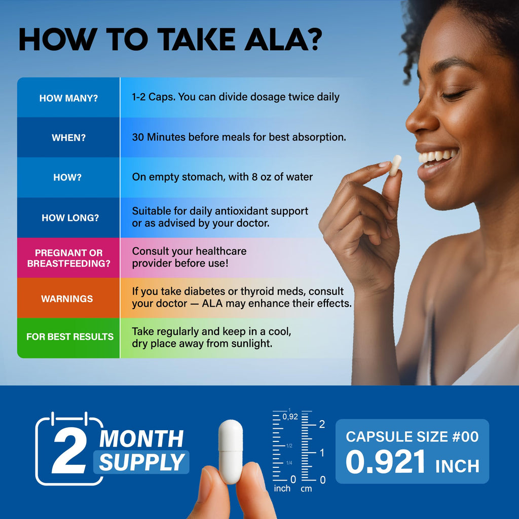 Alpha Lipoic Acid 600mg - ALA Supplement Antioxidant for Nerve, Energy & Metabolism Support - Extra Strength with Benfotiamine, B1 & B12 - Lab Tested, NON-GMO & Vegan