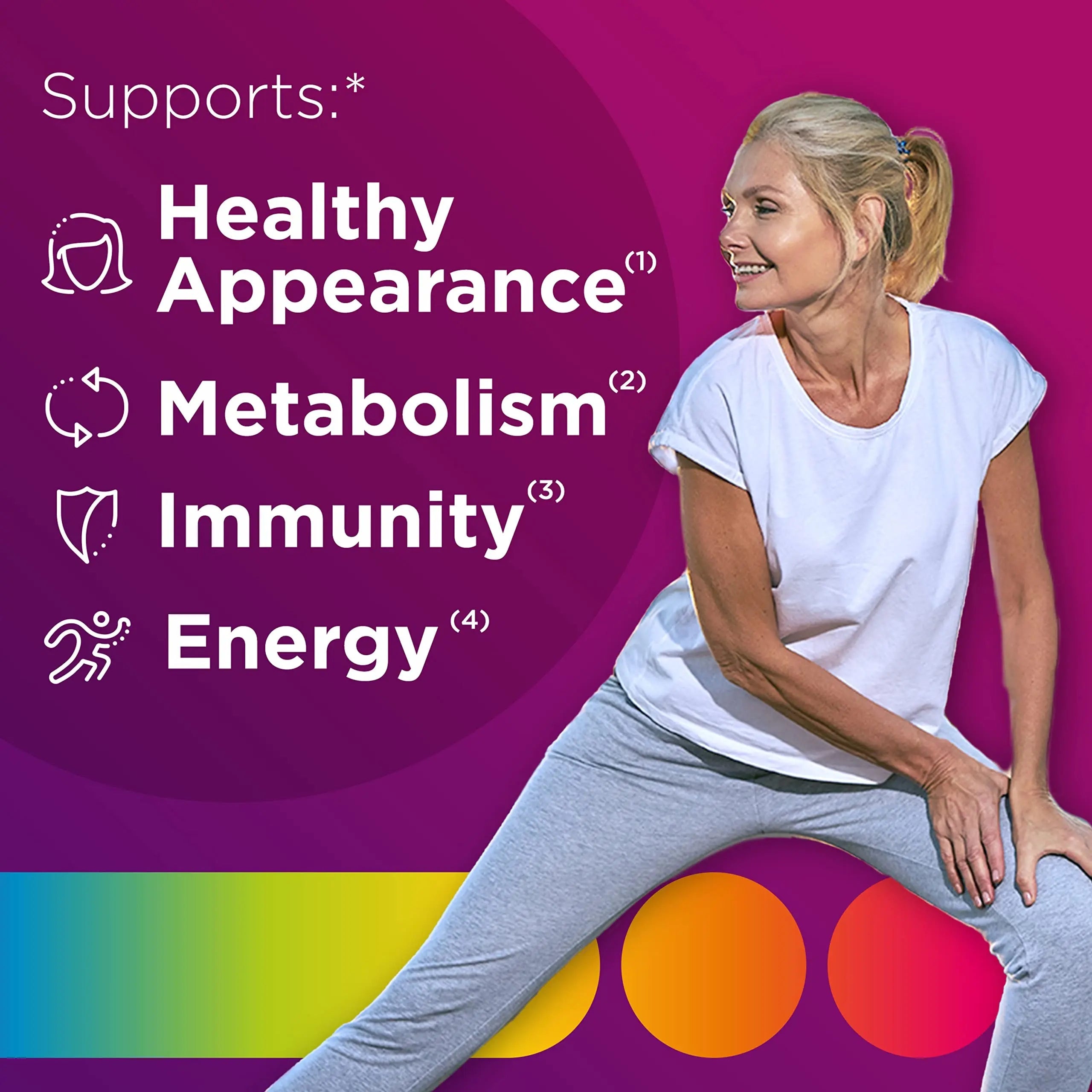 Centrum MultiGummies Gummy Multivitamin for Women, Multivitamin/Multimineral Supplement with Vitamin D3, B and Antioxidants Centrum Au supplements