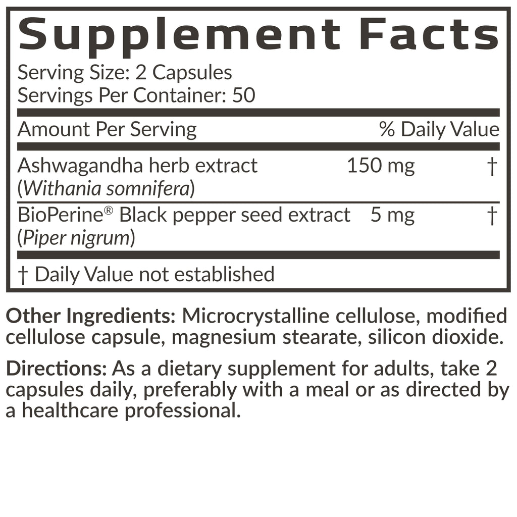 Futurebiotics Ashwagandha Extra Strength Stress & Mood Support with BioPerine - Non GMO Formula, 100 Vegetarian Capsules Futurebiotics Au supplements