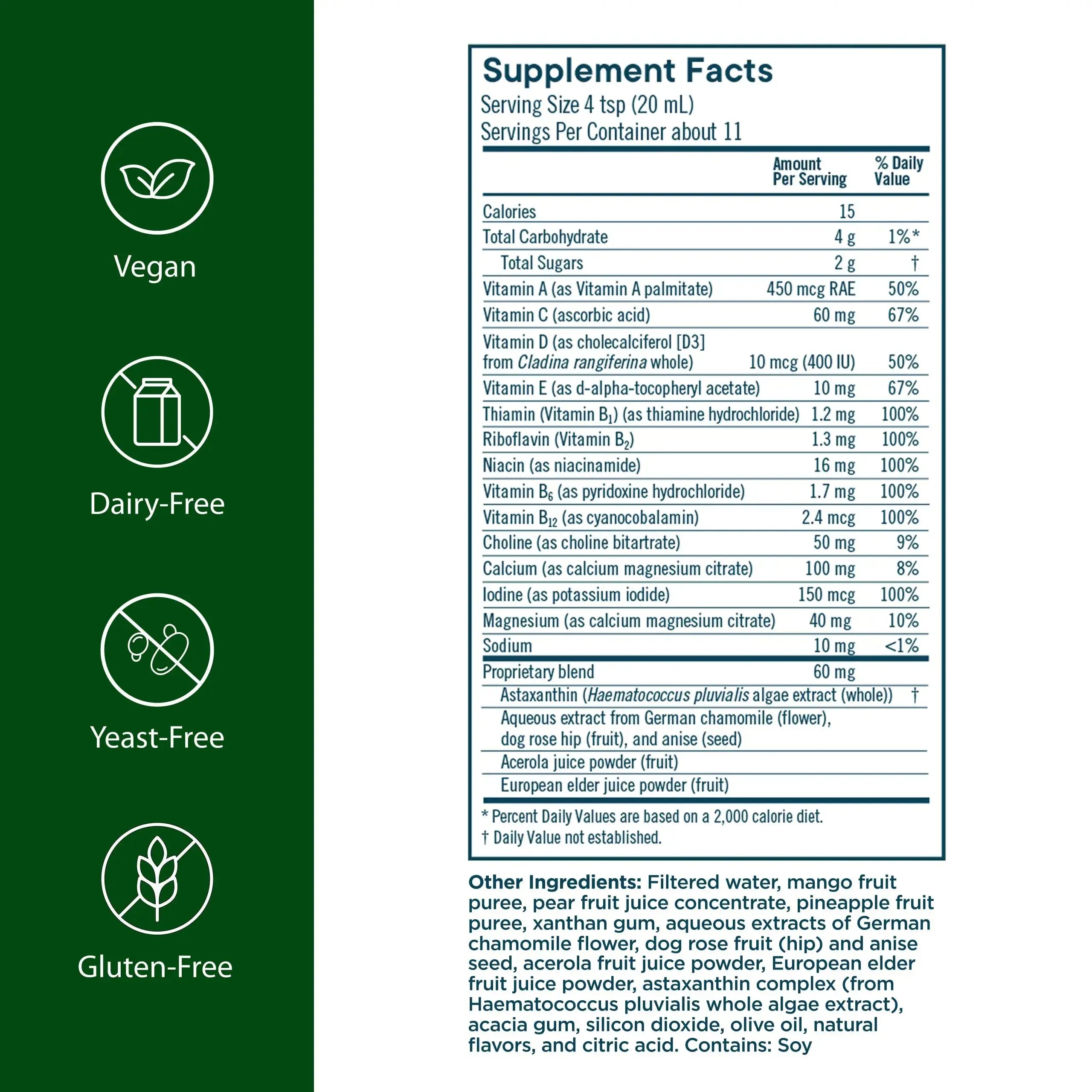 Flora - Kids Multi Essentials+, Liquid Multivitamin Formula, 13 Essential Vitamins & Minerals, 7.6 Fl Oz Flora Au supplements