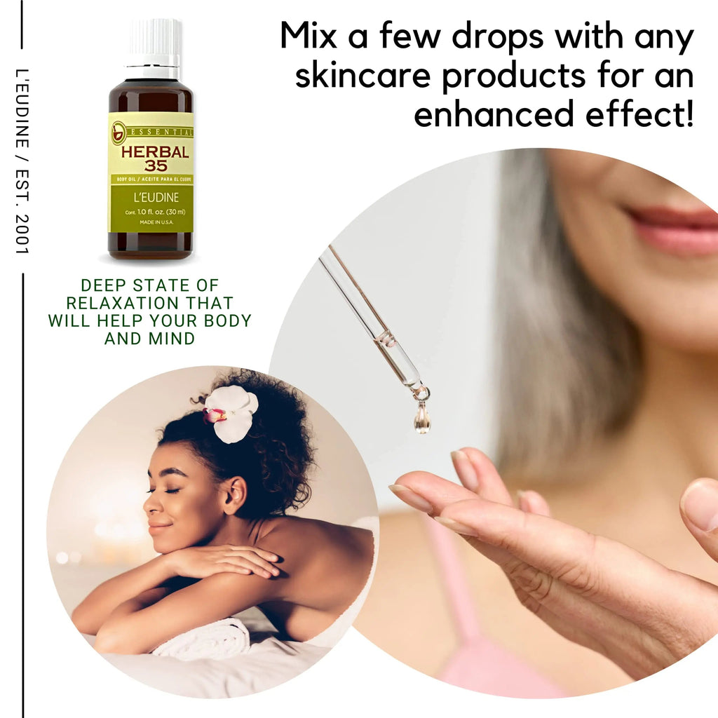 L'eudine Herbal 35 Essential Oil, Soothing and Calming Eucalyptus Essential Oil, Powerful Blend L'eudine Au supplements