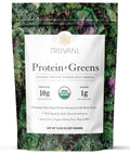 Truvani Protein + Greens Supplement | Spinach, Kale & Broccoli | 10g Organic Plant Based Protein | 20 Servings | USDA Organic | Gluten & Dairy Free