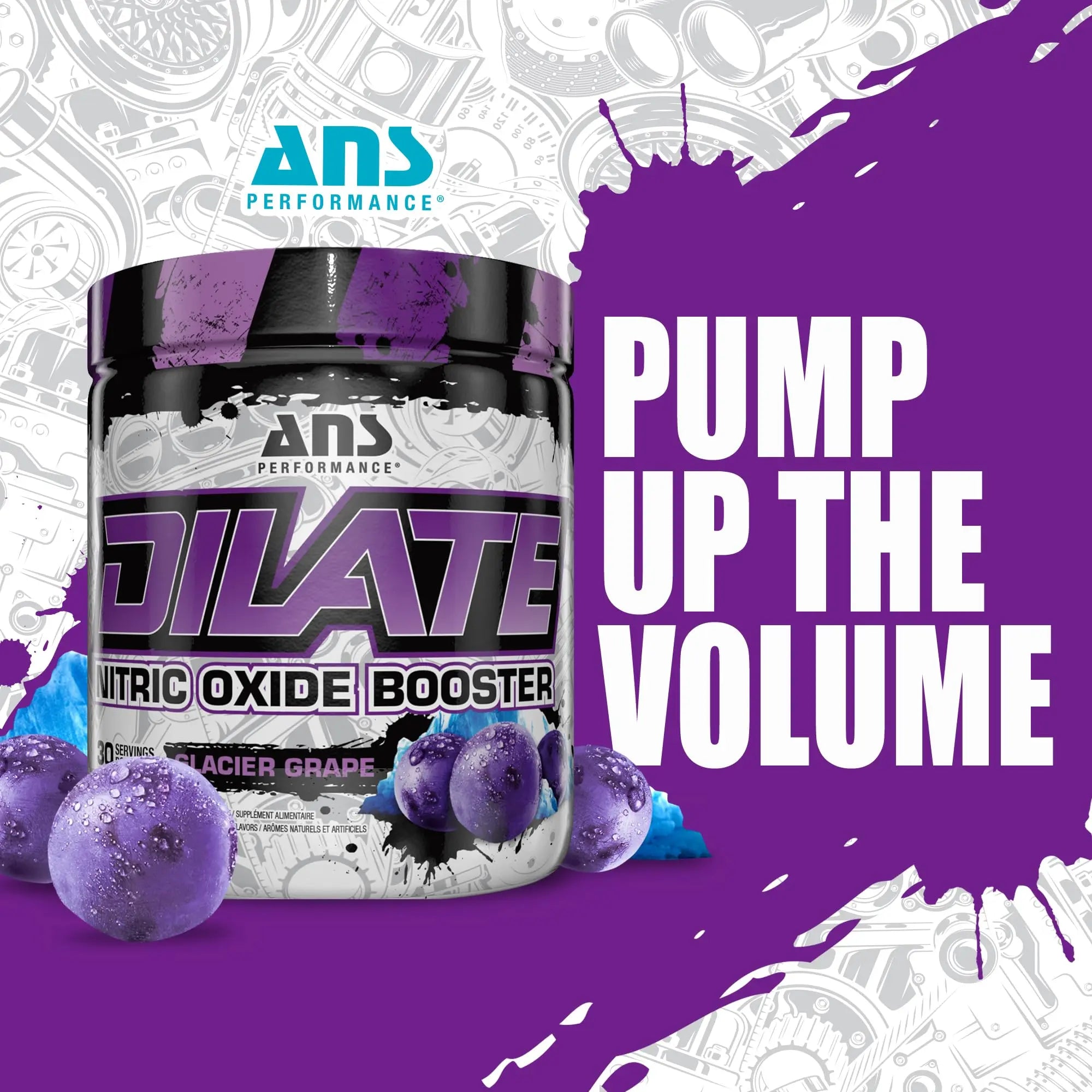 ANS Performance Dilate Pump PreWorkout Powder - Dietary Supplement - Maximizes ANS Performance Au supplements