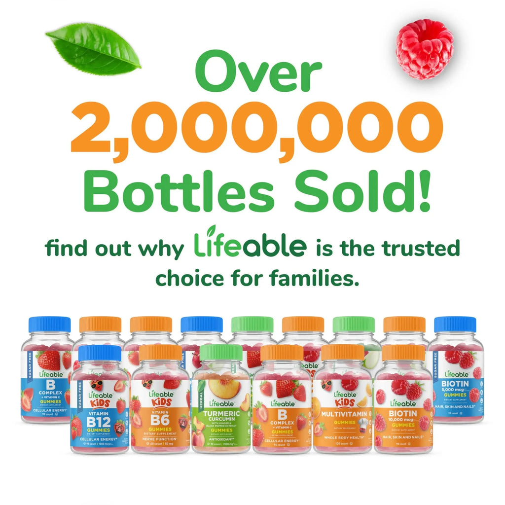 Lifeable Sugar Free Multivitamin Gummies | with Iron Vitamin A, C, D, E, Niacin, B6, Folate, B12, Biotin, Pantothenic Acid, Zinc | Lifeable Au supplements
