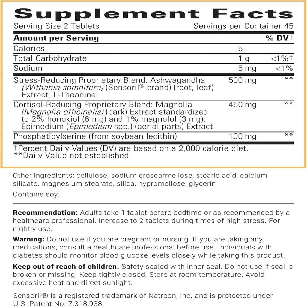 Integrative Therapeutics Cortisol Manager - Balance Cortisol & Support Relaxation for Restful Sleep* - Includes Ashwagandha & L-Theanine for Confidence with Less Stress* - 90 Tablets (45 Servings) Integrative Therapeutics Au supplements