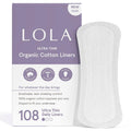 LOLA Ultra Thin Liners, 108 Count - Cotton Panty Liners for Women, Hypoallergenic Pads for Women LOLA Au supplements