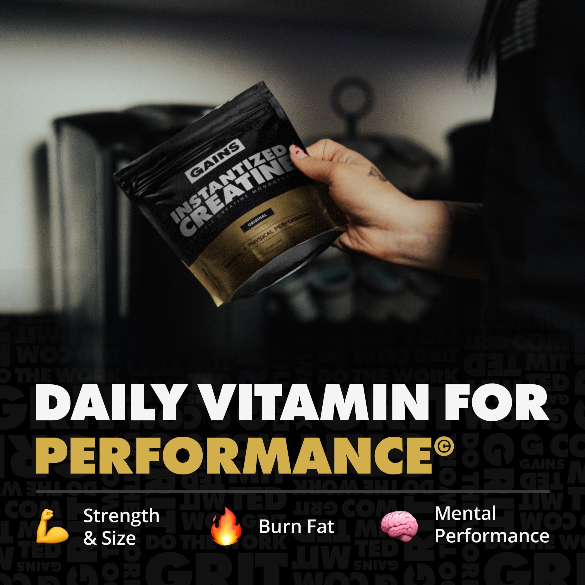 Gains in Bulk Instantized Creatine Monohydrate for Women and Men, Soluble Creatine Powder, Supports Muscle Building, Strength and Performance, Bodybuilding Supplements, Unflavored, 30 Servings GAINS IN BULK GAINSINBULK.COM Au supplements