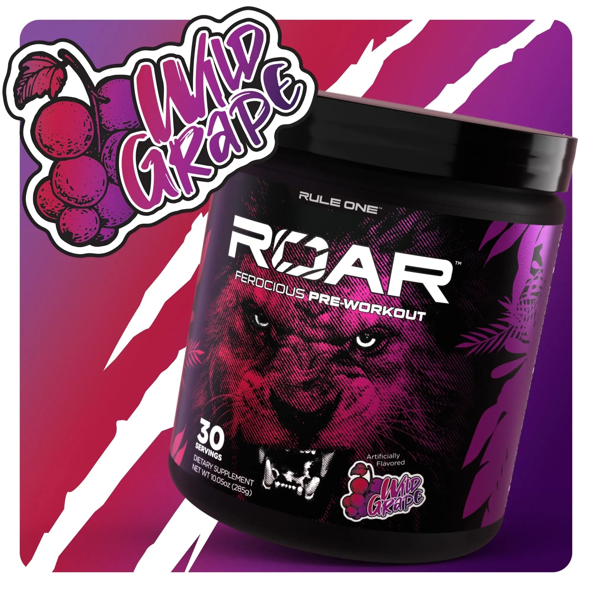Rule 1 R1 Roar, Wild Grape - 10.05 oz - Pre-Workout Powder - with Creatine, Beta-Alanine Rule 1 Proteins Au supplements