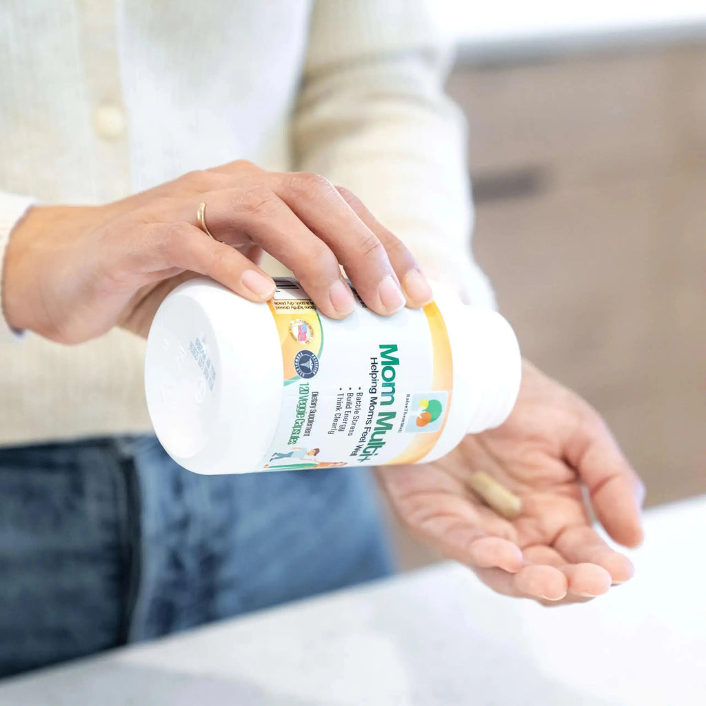 Raise Them Well Mom Multi+ Daily Multivitamin for Women with Active Folate, Adaptogens & Bacopa, Energy, Stress & Cognitive Support, 120 Veggie Capsules Raise Them Well Au supplements