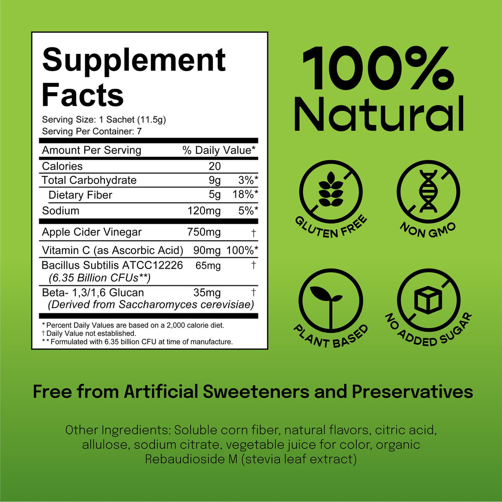 SUU Tribiotics - Prebiotic & Probiotic Drink Mix Packets for Gut Health & Digestive Health | Daily Probiotic, Cutting Mix & Immunity Supplement with Energy Support | Tangerine Orange (7-Pack) SUU Au supplements