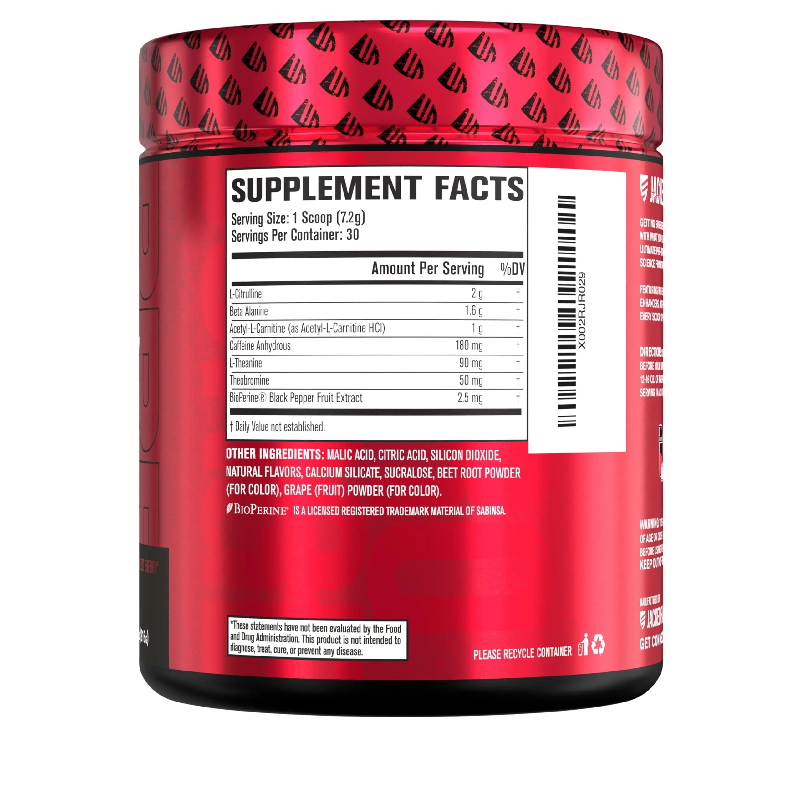 Jacked Factory NITROSURGE Shred Pre Workout Supplement - Energy Booster, Instant Strength Gains, Sharp Focus, Powerful Pumps - Nitric Oxide Booster & PreWorkout Powder Jacked Factory Au supplements