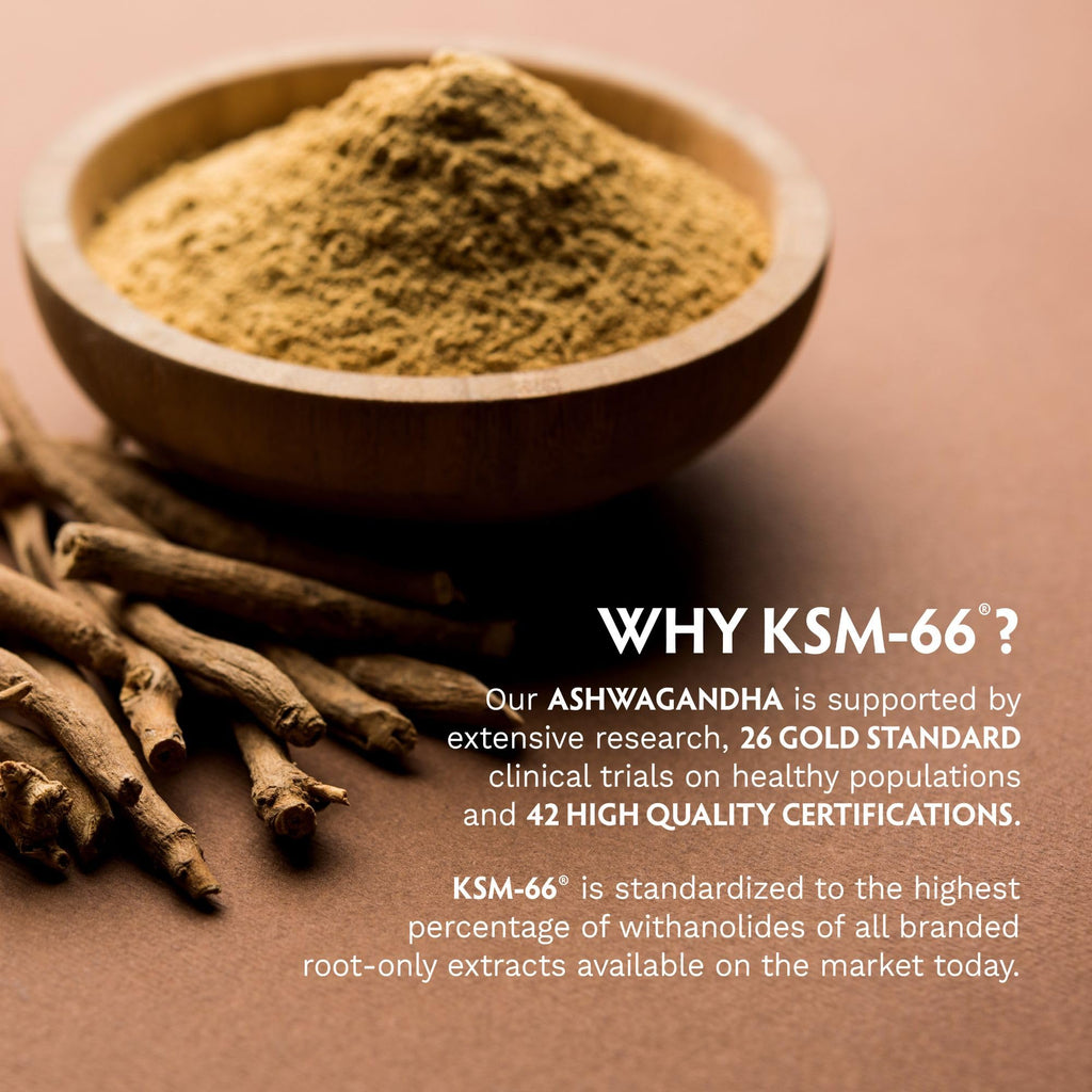 TRIBE ORGANICS KSM-66 Ashwagandha Root Extract Powder Ayurvedic Herb for Mood Support | Increase Energy | Strength - Organic | Natural | Gluten Free | Non GMO | Full-Spectrum - 100g Pouch TRIBE ORGANICS Au supplements