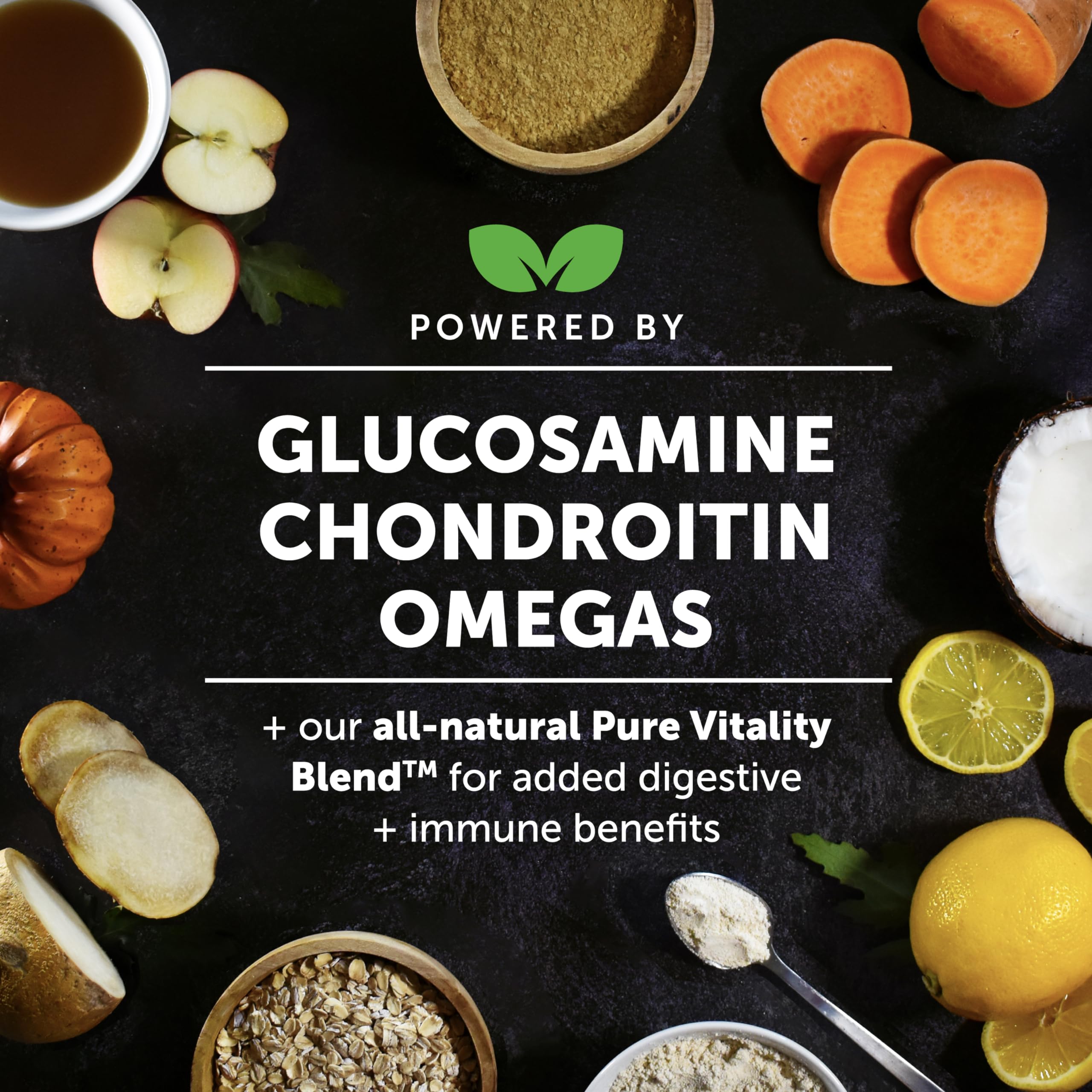 Hemp Hip & Joint Supplement for Dogs - Hemp Oil & Powder - Glucosamine Chondroitin for Dogs, Turmeric, MSM, Green-Lipped Mussel, Supports Mobility, May Reduce Discomfort (Bacon) Pet Honesty Au supplements