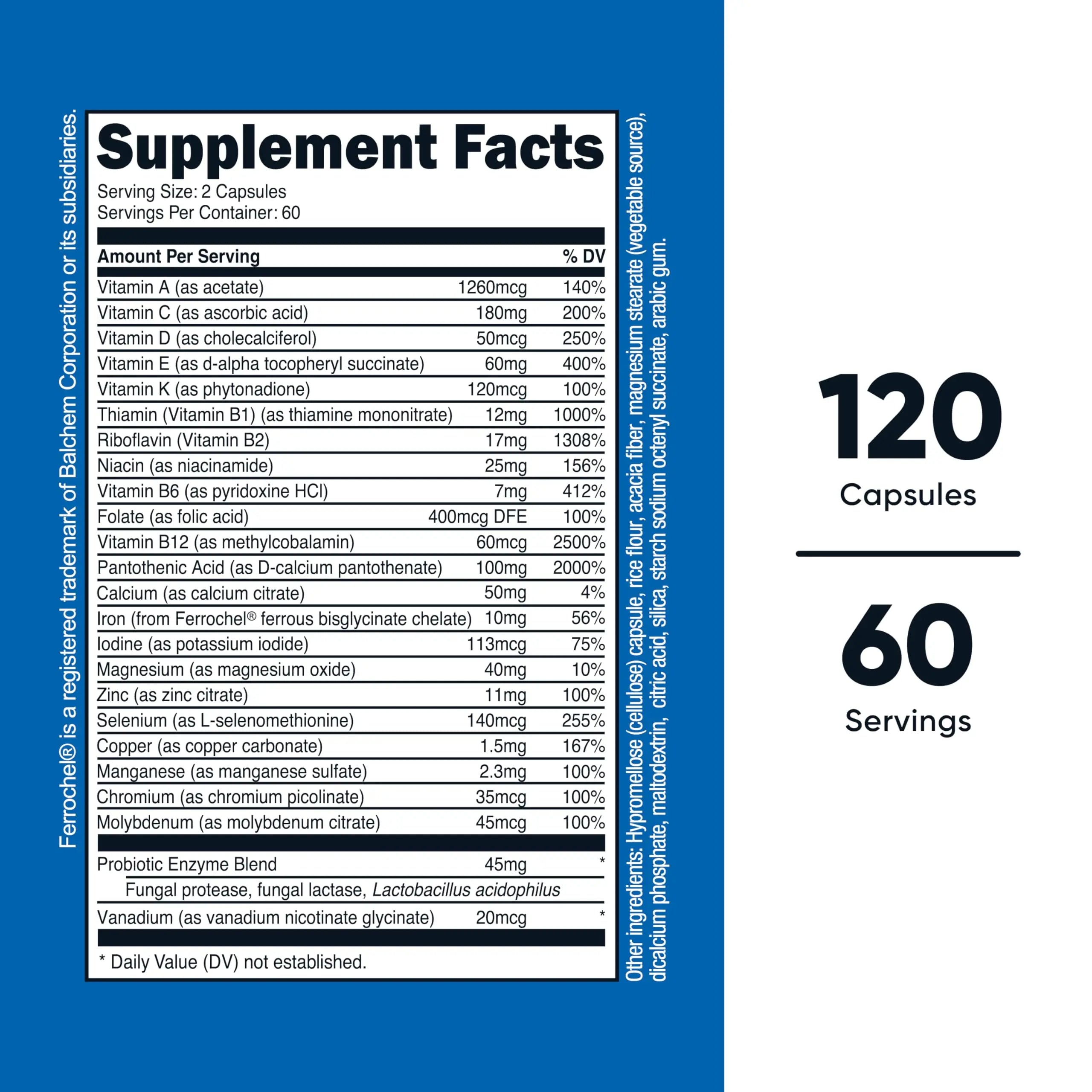 Nutricost Multivitamin with Probiotics 120 Vegetarian Capsules - Packed with Vitamins & Minerals Nutricost Au supplements