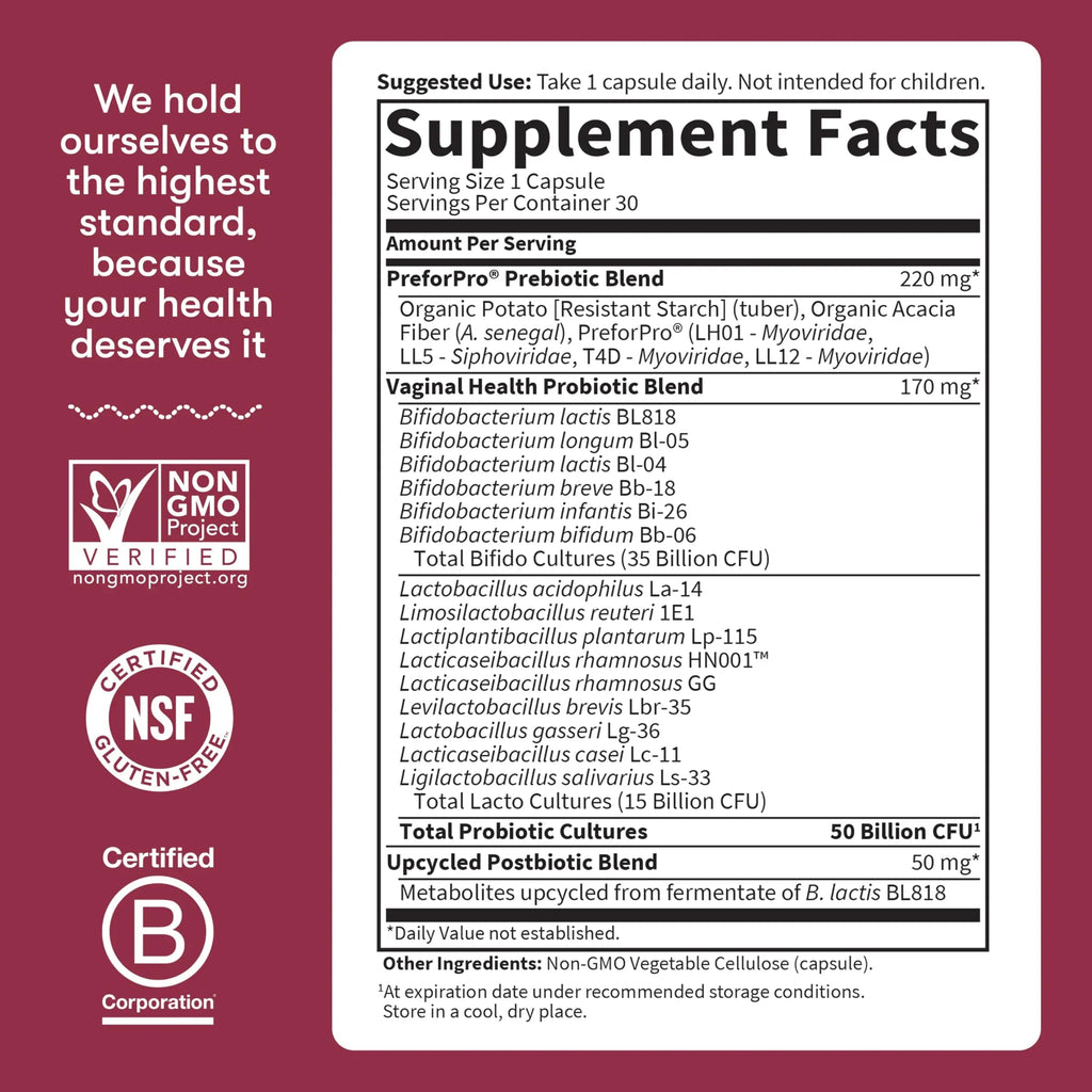Garden of Life Dr Formulated Once Daily 3-in-1 Complete Prebiotics, Postbiotics & Probiotics for Women, PRE + PRO + POSTBIOTIC Supplement for Women’s Digestive Garden of Life Au supplements