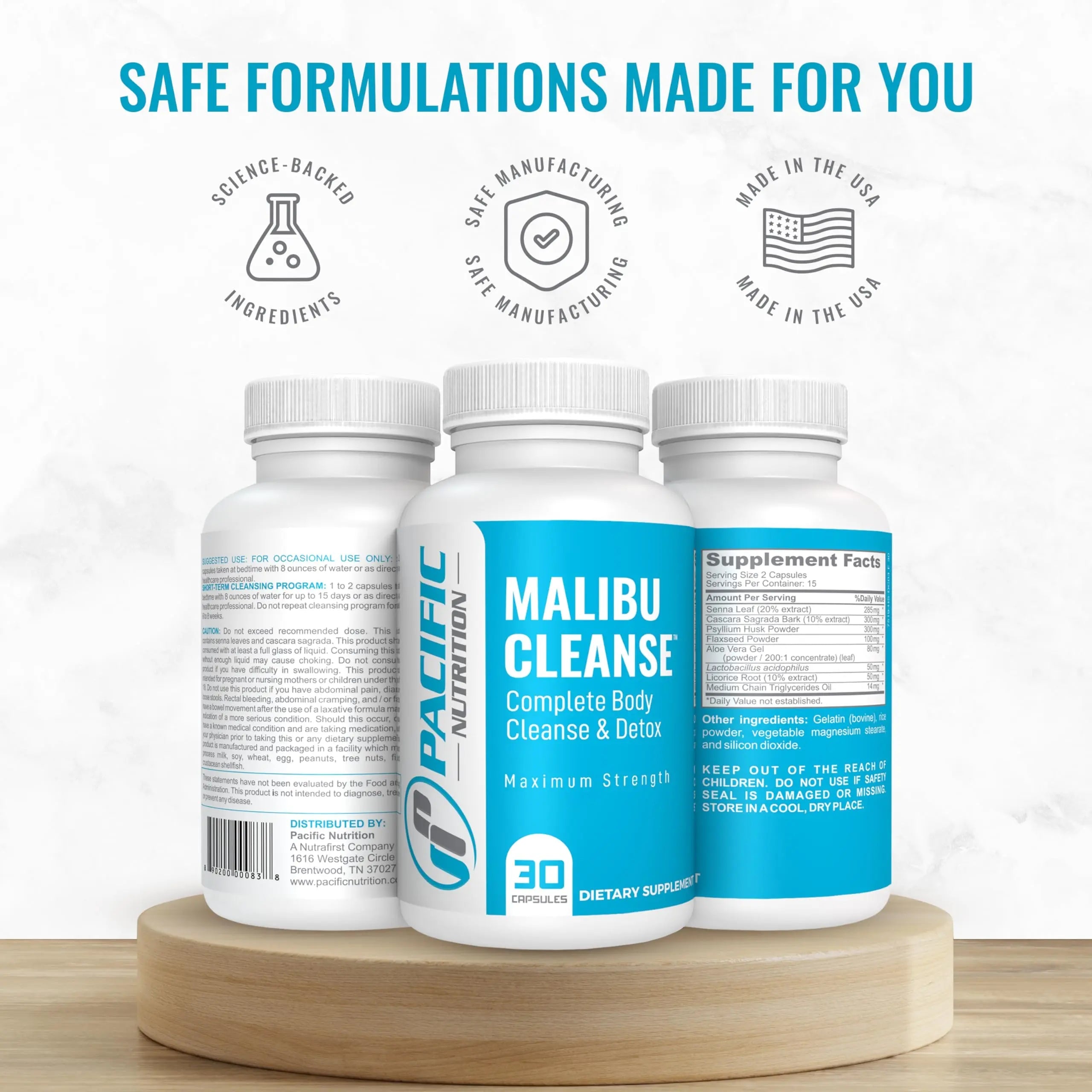 Pacific Nutrition Full Body Detox - Malibu Cleanse Complete Body & Intestinal Cleanse Pacific Nutrition Au supplements