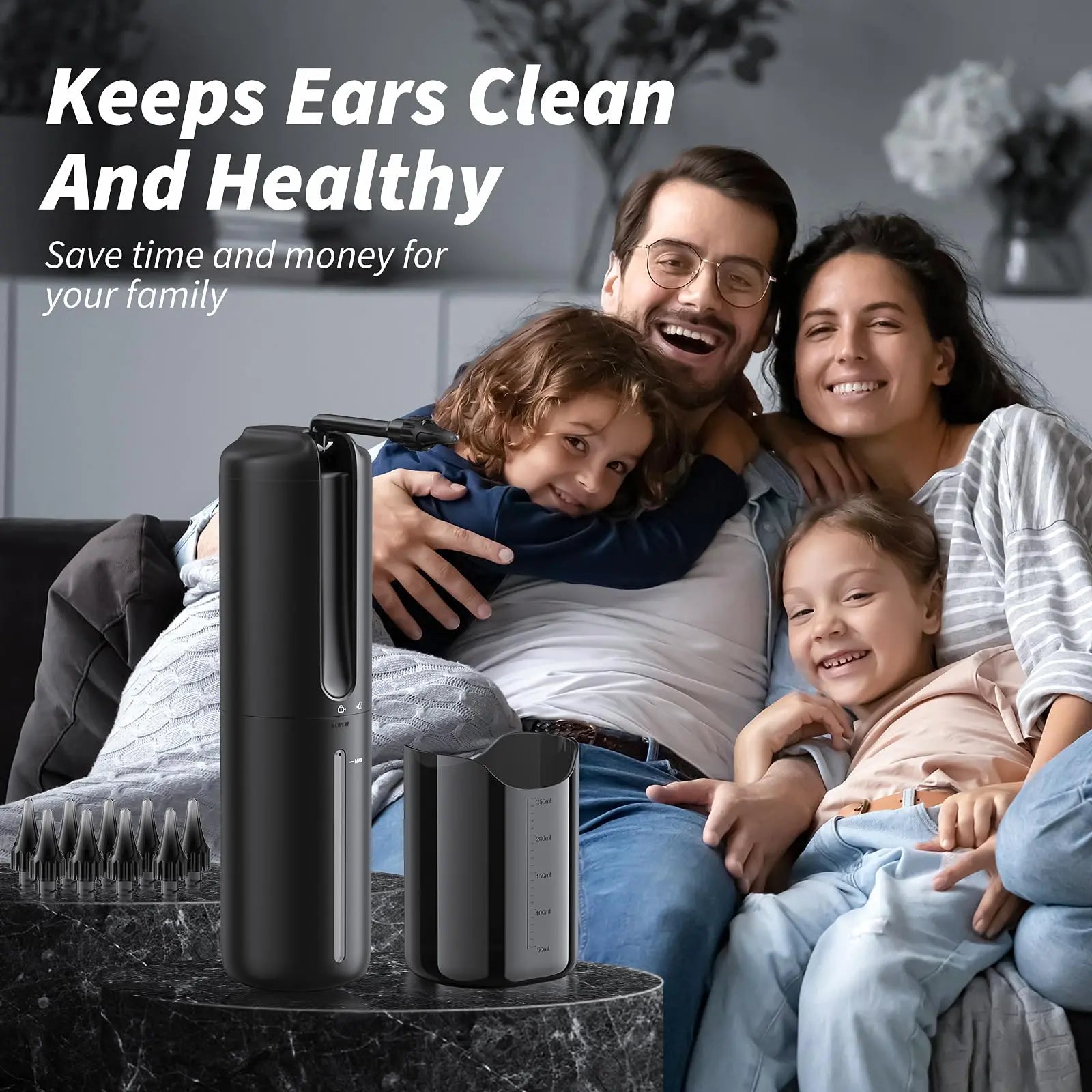 Ear Wax Removal - Electric Ear Irrigation Flushing System - Water Powered Ear Lebbtl Au supplements