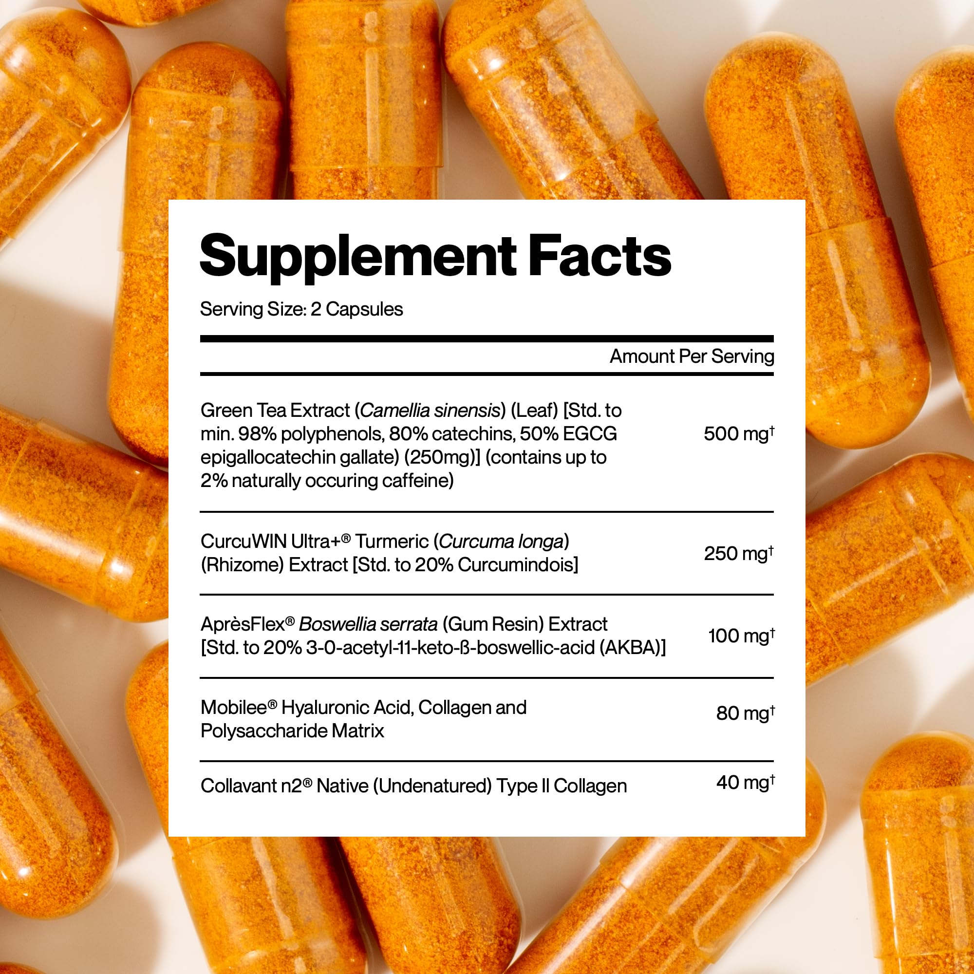 PUREFUNCTION Collagen Repair Joint Support Supplement - Boswellia, Turmeric, Hyaluronic Acid, EGCG, and Undenatured Collagen for Joint Maintenance and Repair - 60 Capsules PUREFUNCTION Au supplements