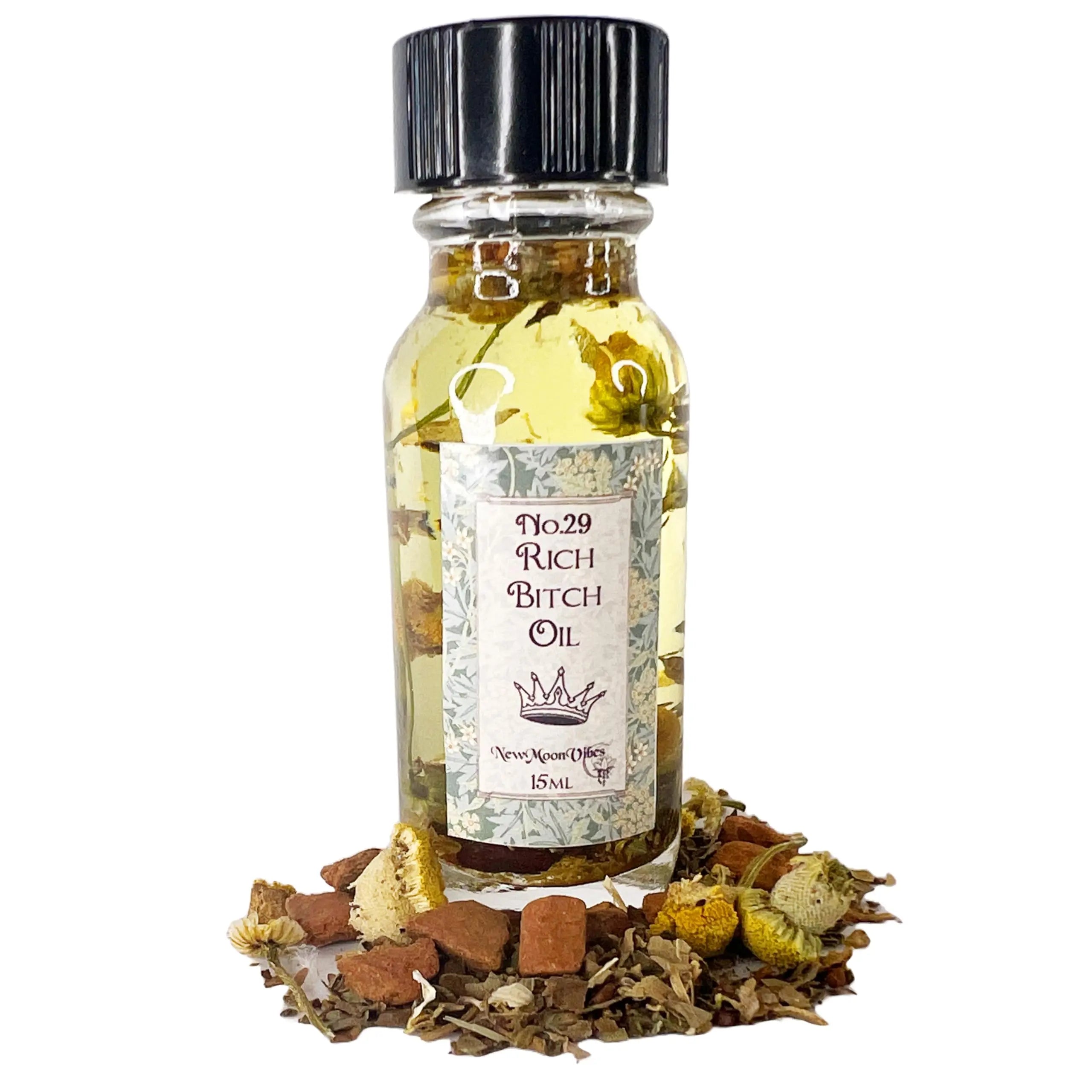 Rich Bitch Oil by New Moon Vibes - Attract Luxury Lavish Lifestyle Abundance Success Wealth THE TUTU FAIRY Au supplements