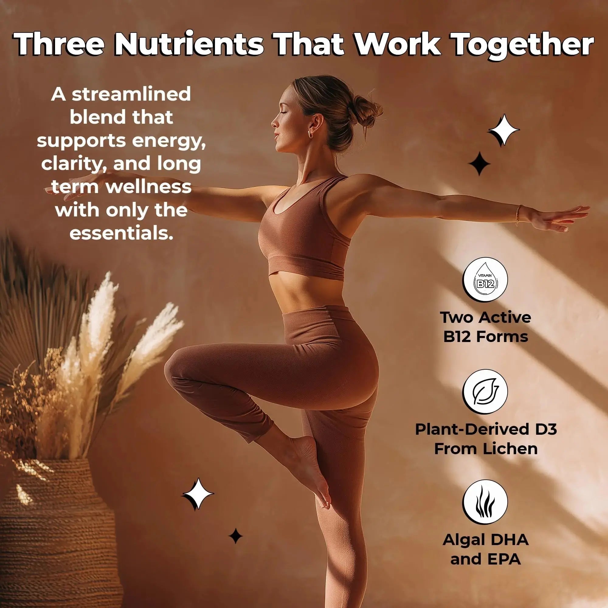 Future Kind 3 in 1 Daily Multivitamin - for Energy, Clarity, Active Wellness Support with B12, D3, and Algal Omega-3 - Essential Vegan Multivitamin for Women & Men Future Kind Au supplements