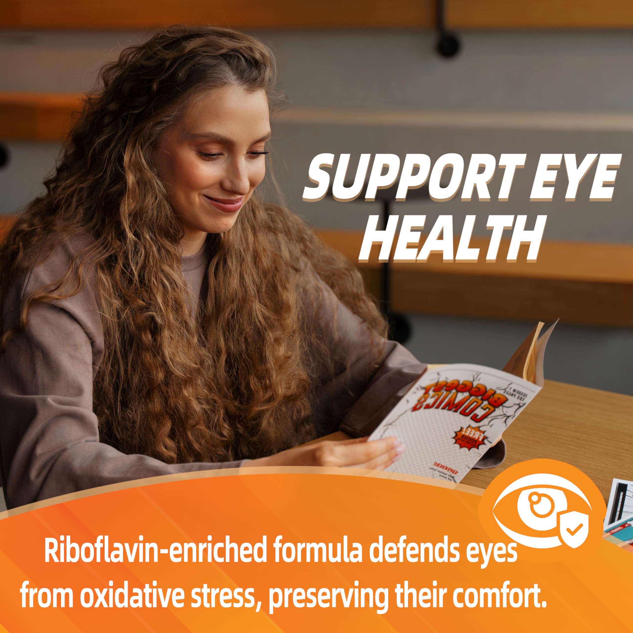 Joywiit Vitamin B2 Gummies | Riboflavin 400mg | B2 Vitamin 400mg Chewable for Adults and Kids, Migraine Relief & Energy and Nervous System Support