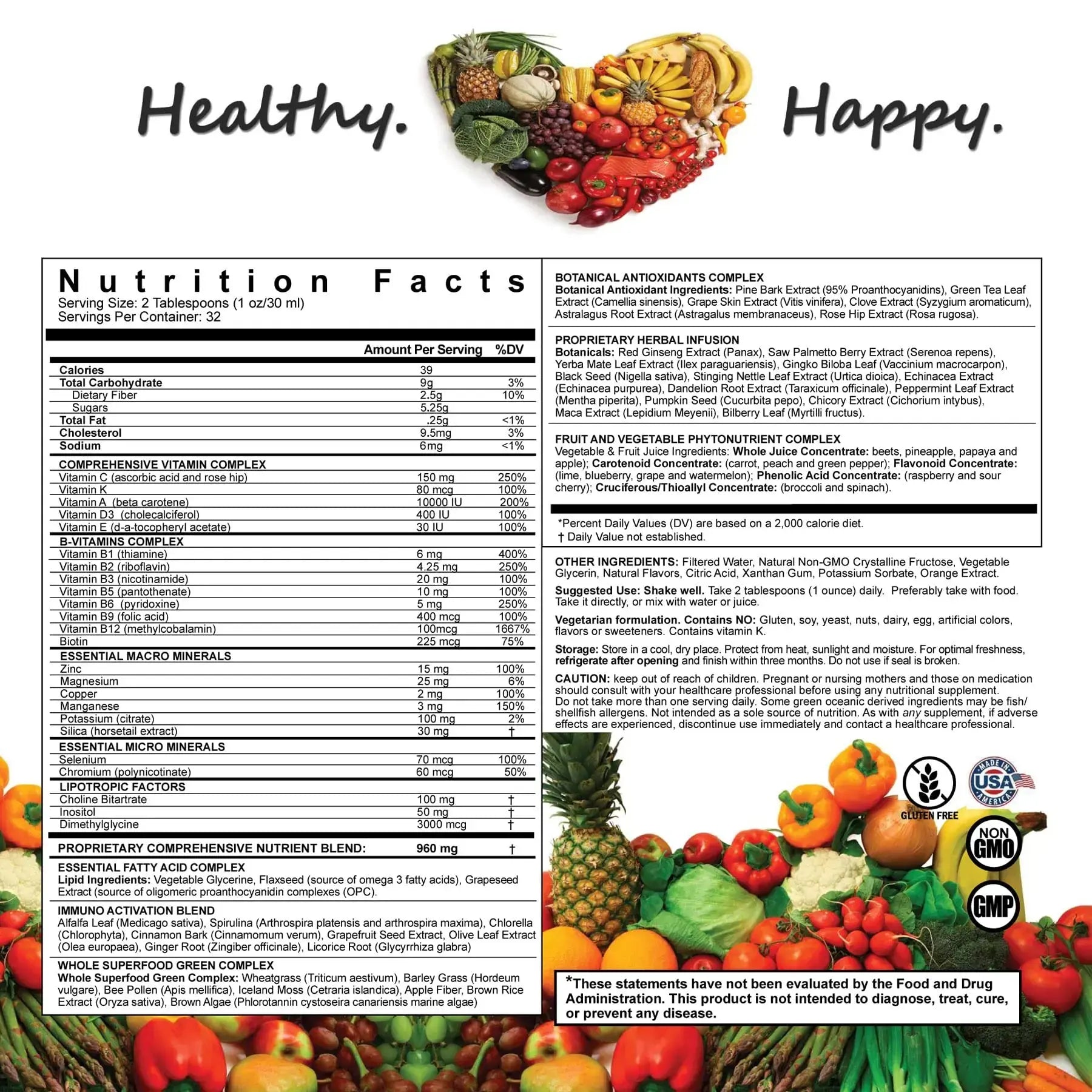 LiquiVive Liquid Vitamins Mega Nutrition | Vegetarian Daily Multivitamin Balance Immune Support Booster Superfood of Nature | Vitamin C D3 A B12 E K | Life Miracle Au supplements