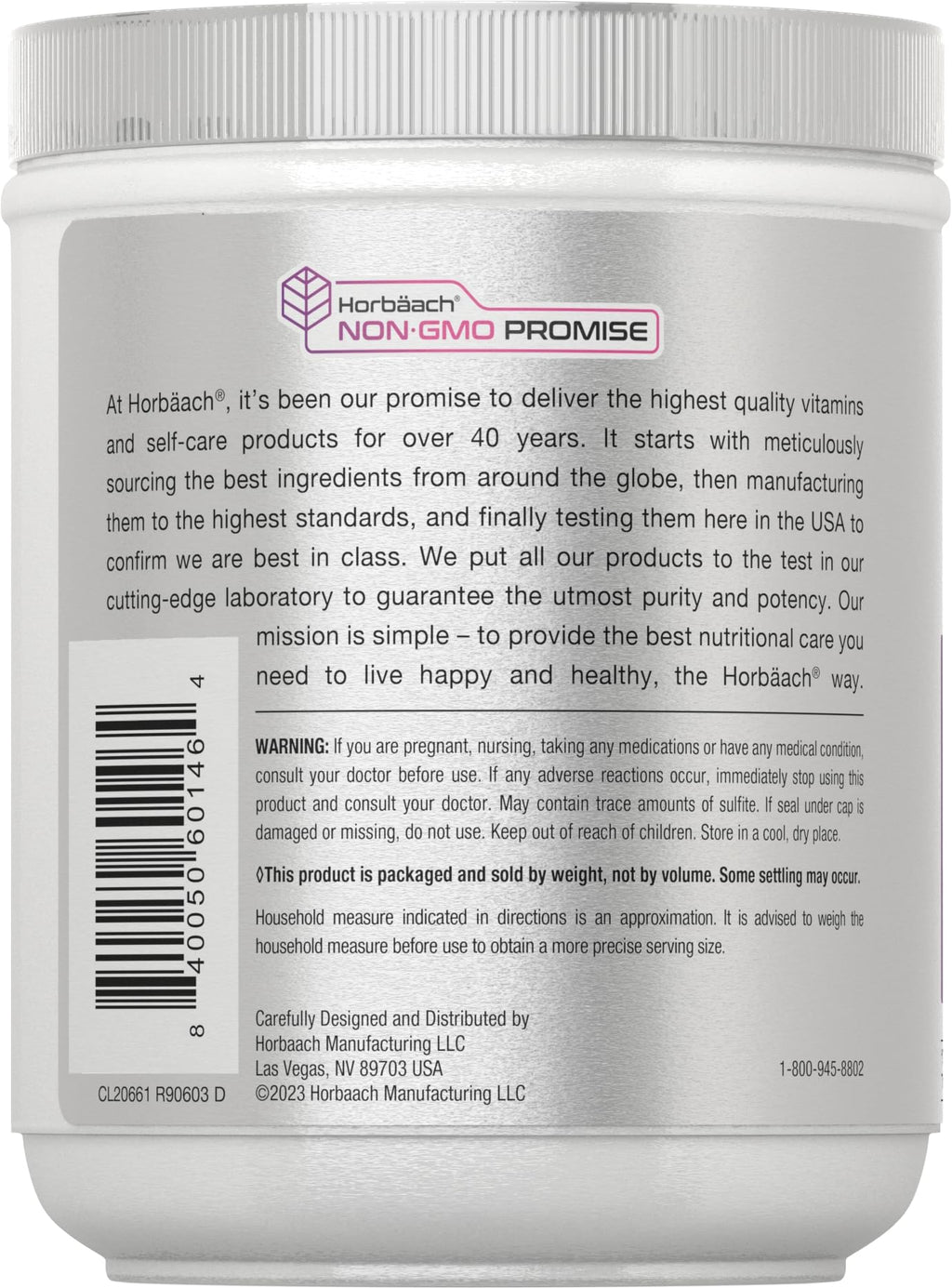 Horbäach Skin Rejuvenator with Verisol 10.58 oz | Bioactive Collagen Peptide Powder | Types I and III | Non GMO, Gluten Free Supplement Horbäach Au supplements