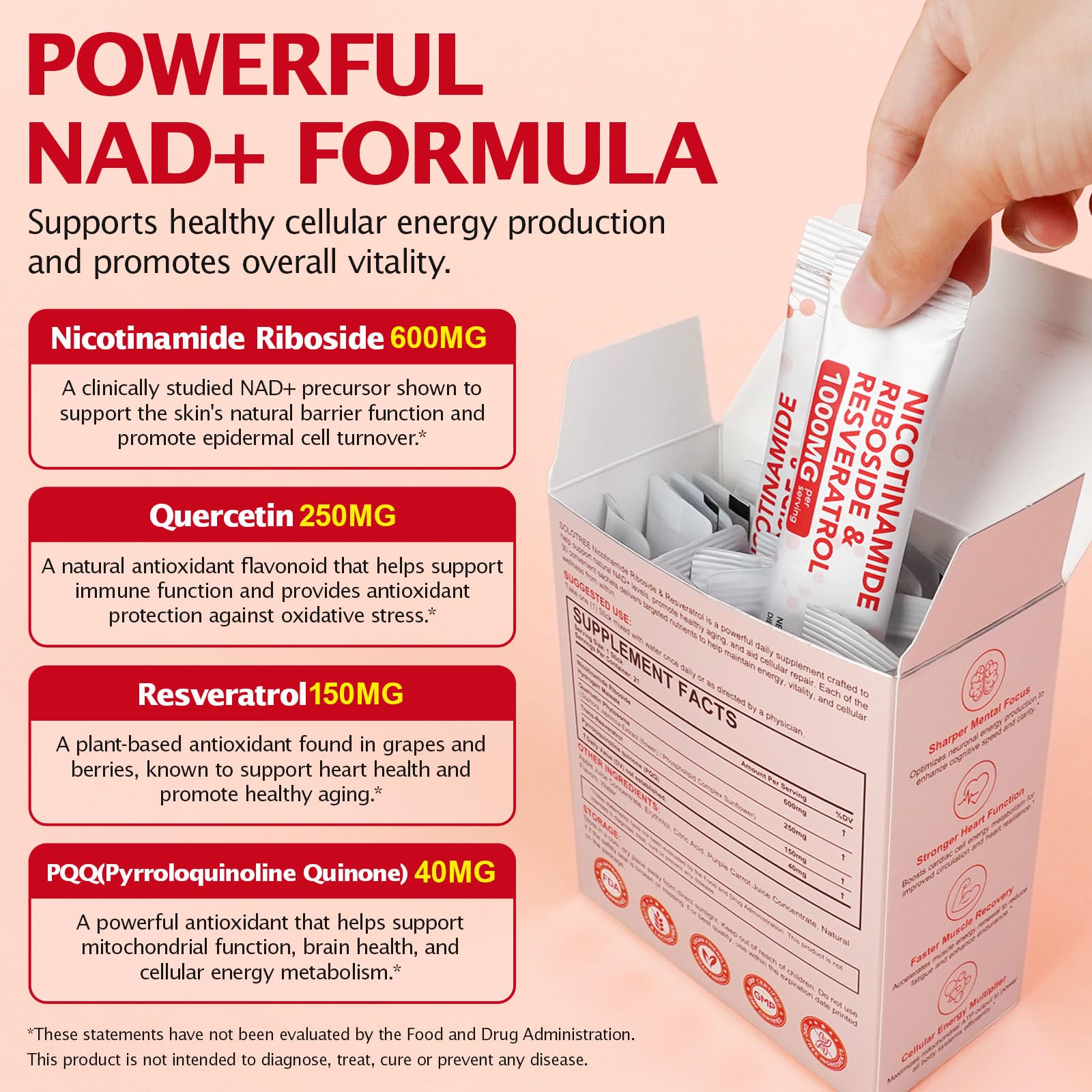 bnHUlMXw NAD Liquid Supplement,1000mg Premium Nicotinamide Riboside & Resveratrol,NAD+ Berry Flavor Drink Mix for Skin Aging Support,Boosts Cellular Energy – NAD Supplements for Men & Women,30 Packs bnHUlMXw Au supplements
