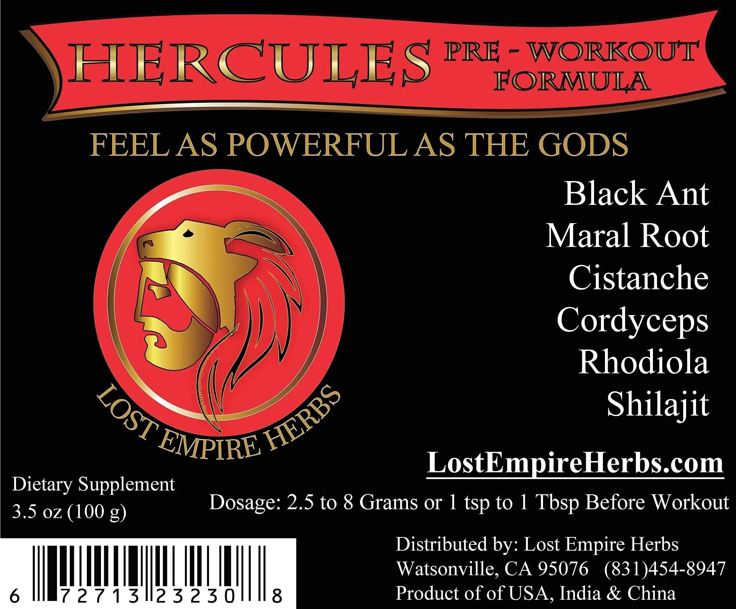 Lost Empire Herb's Pre Workout Herbal Supplement (Powder ~ 100g) || Premium Grade LOST EMPIRE HERBS UNLEASH THE POWER OF NATURE Au supplements